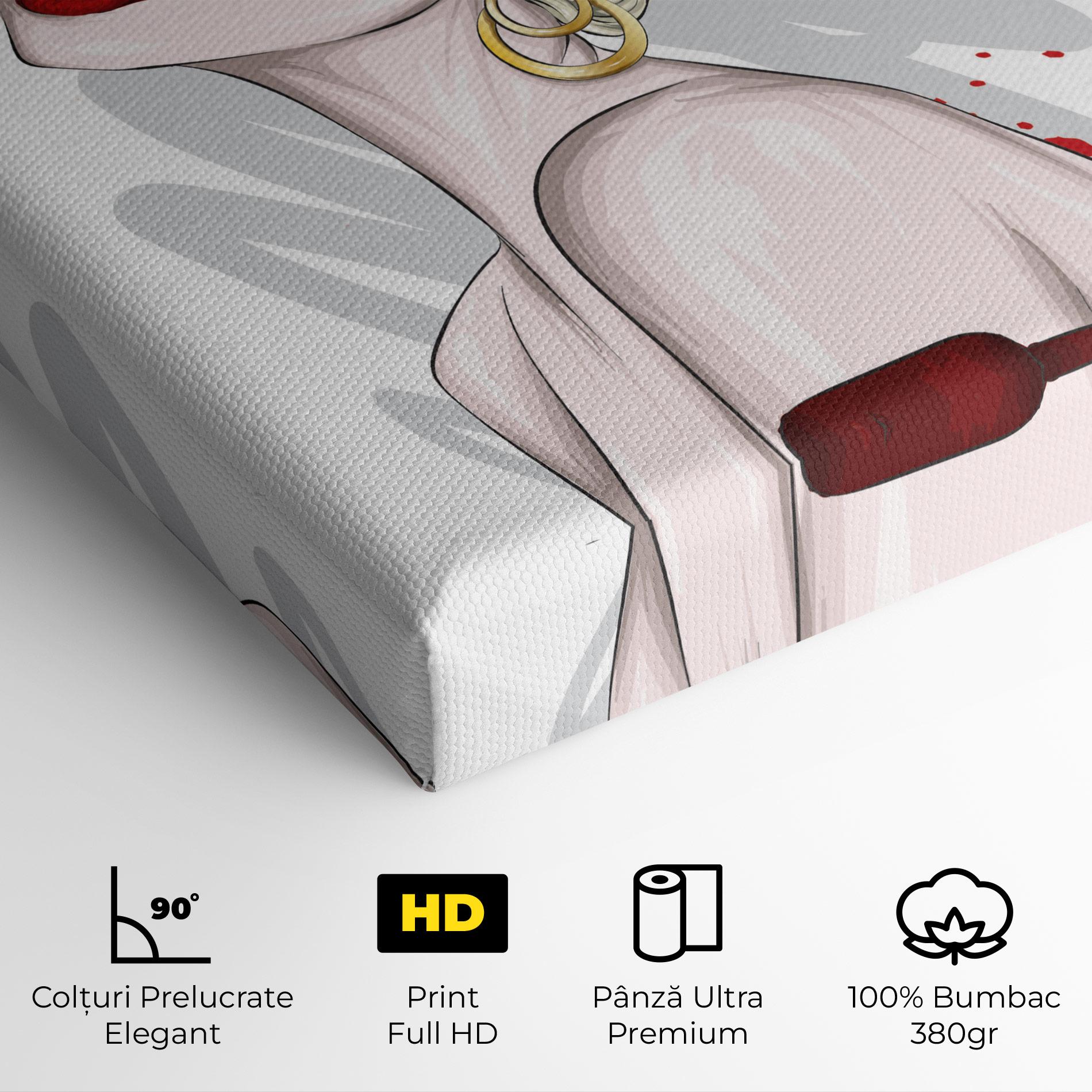 Tablou Canvas Big Red Crown mockup 4