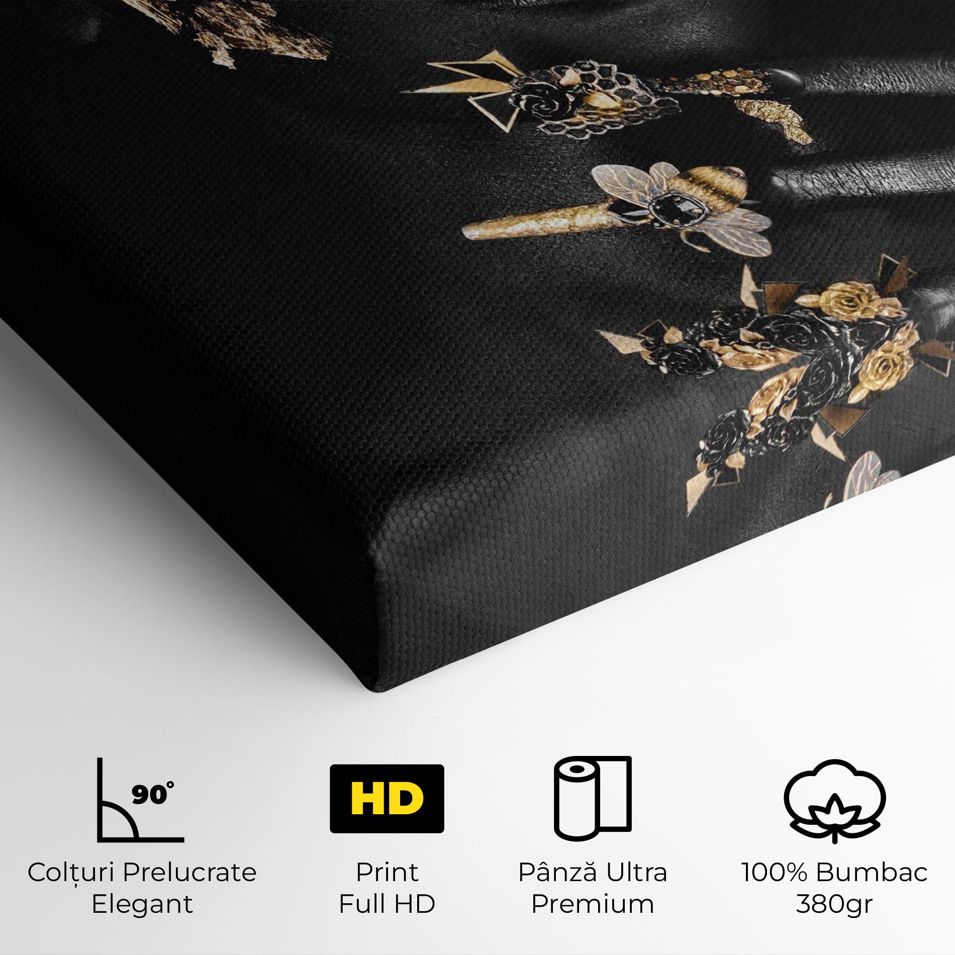 Tablou Canvas Black Art Makeup mockup 4