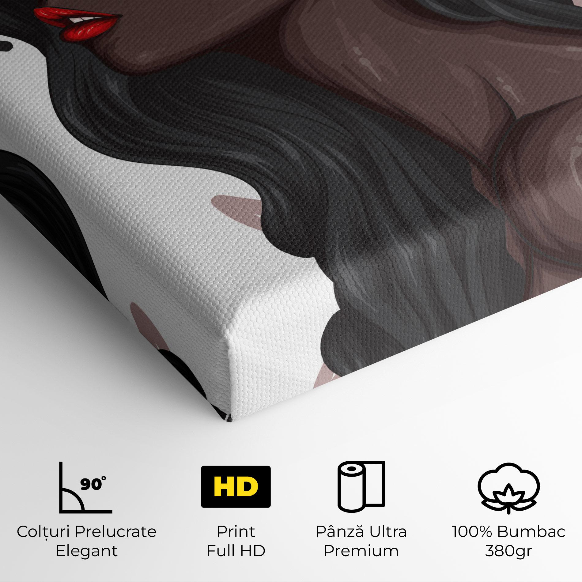 Tablou Canvas Black Woman With Crown mockup 4