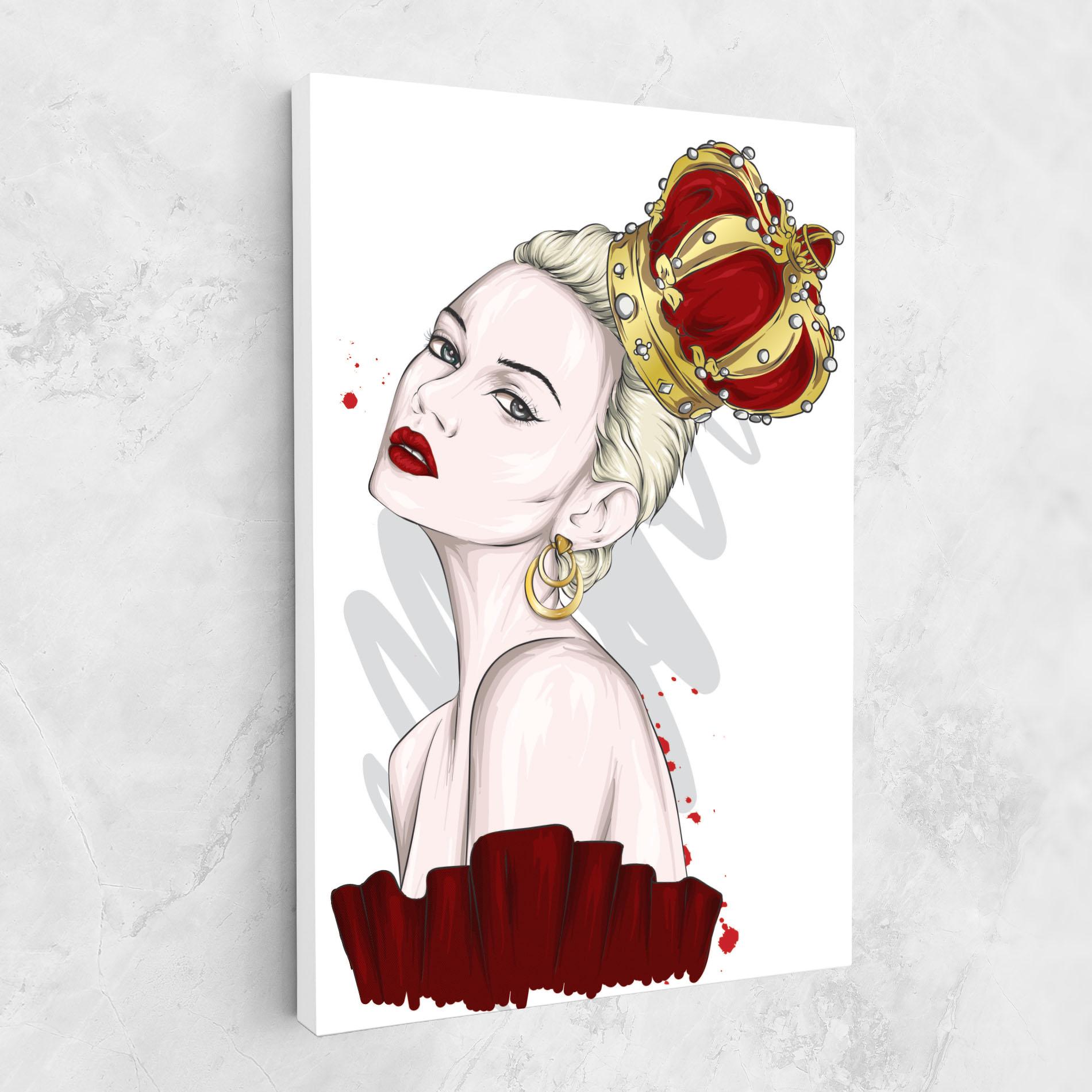 Tablou Canvas Big Red Crown mockup 1