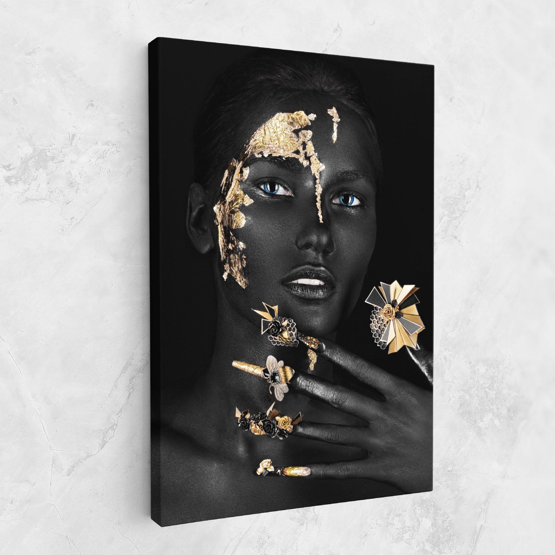 Tablou Canvas Black Art Makeup mockup 1