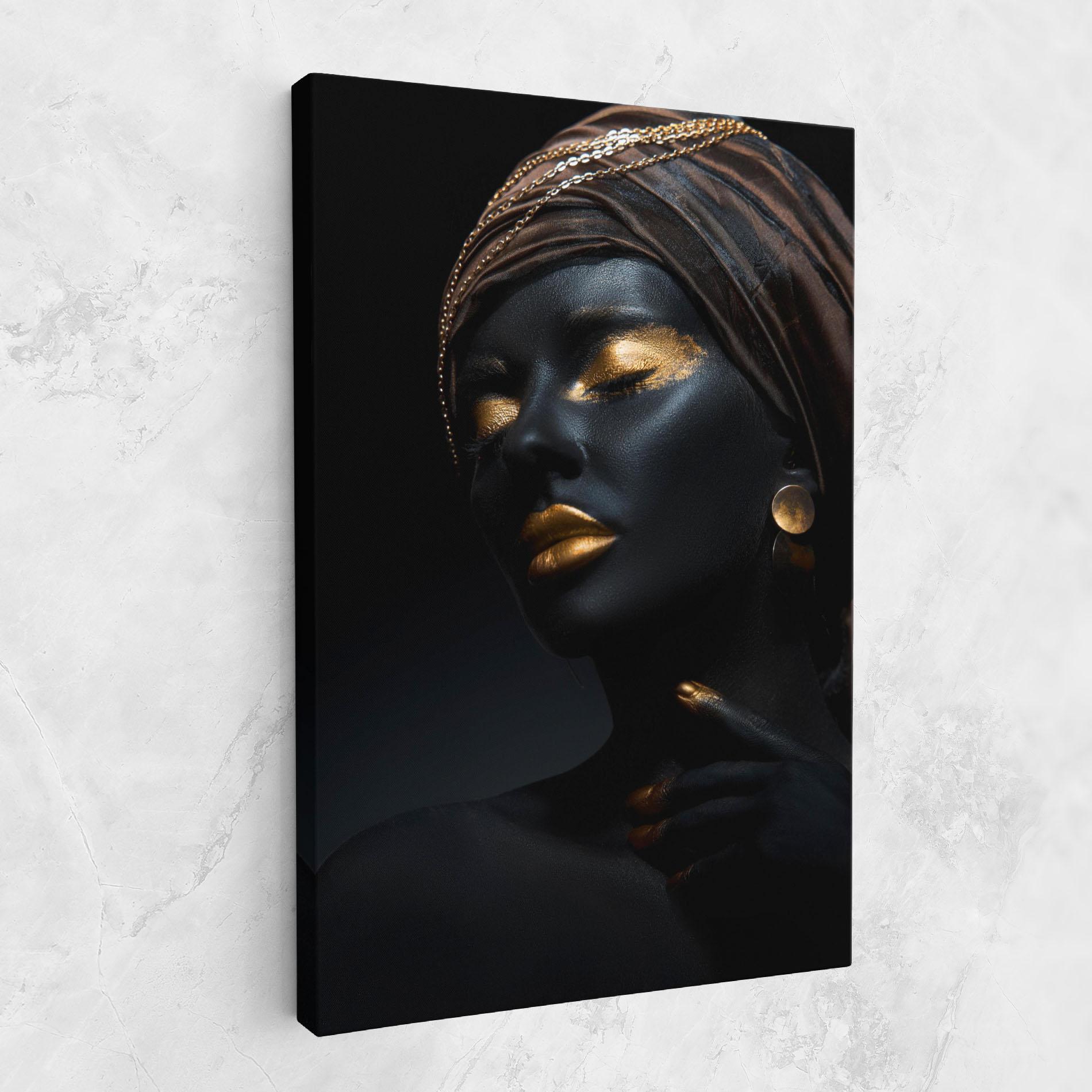 Tablou Canvas Gold Accessory And Makeup mockup 1