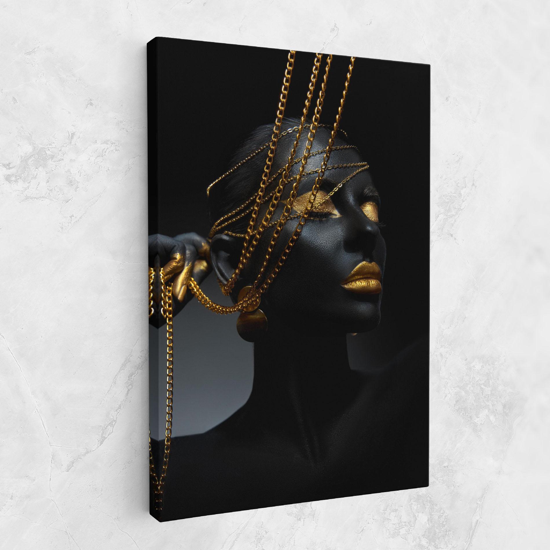 Tablou Canvas Pretty Gold Chain mockup 1