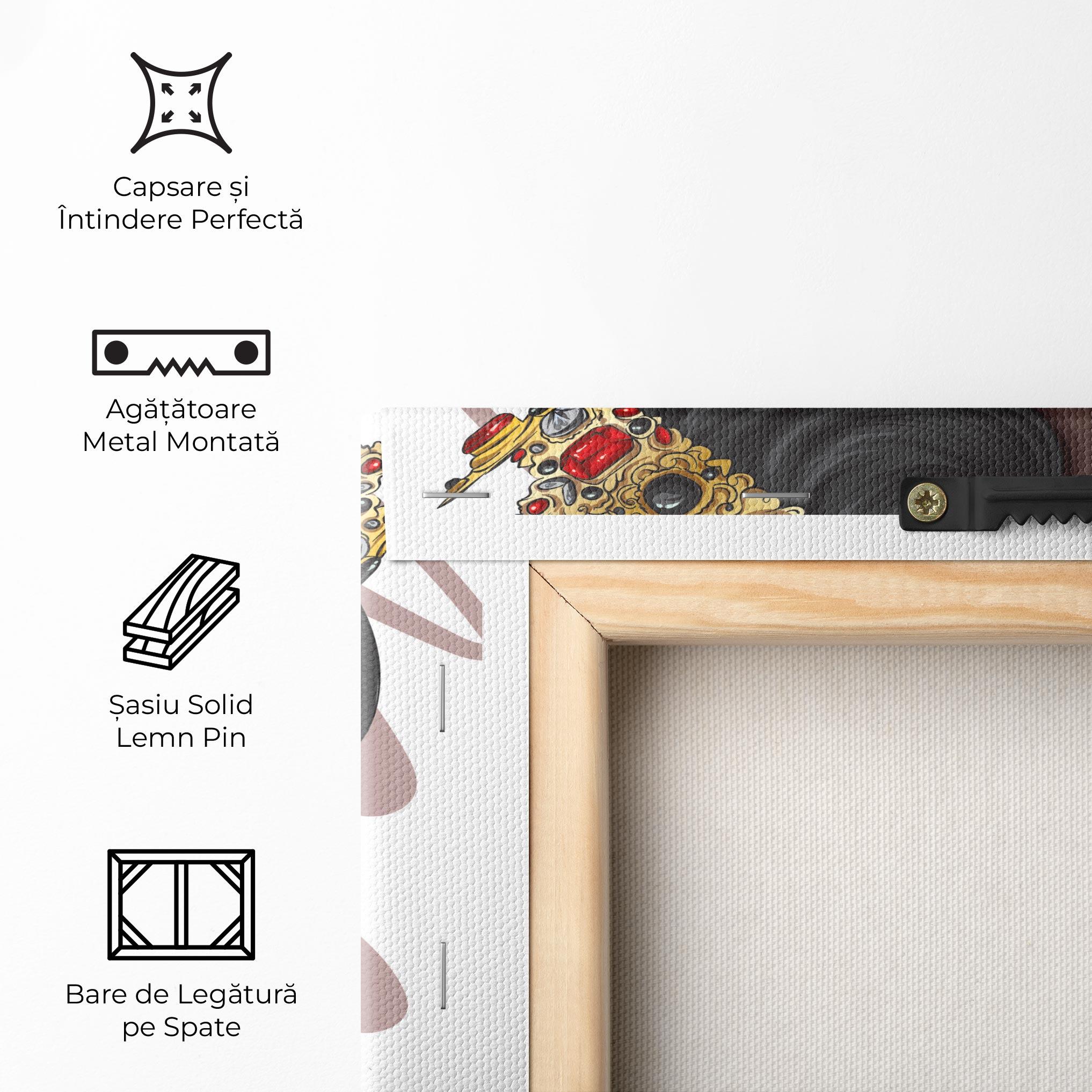 Tablou Canvas Black Woman With Crown mockup 5