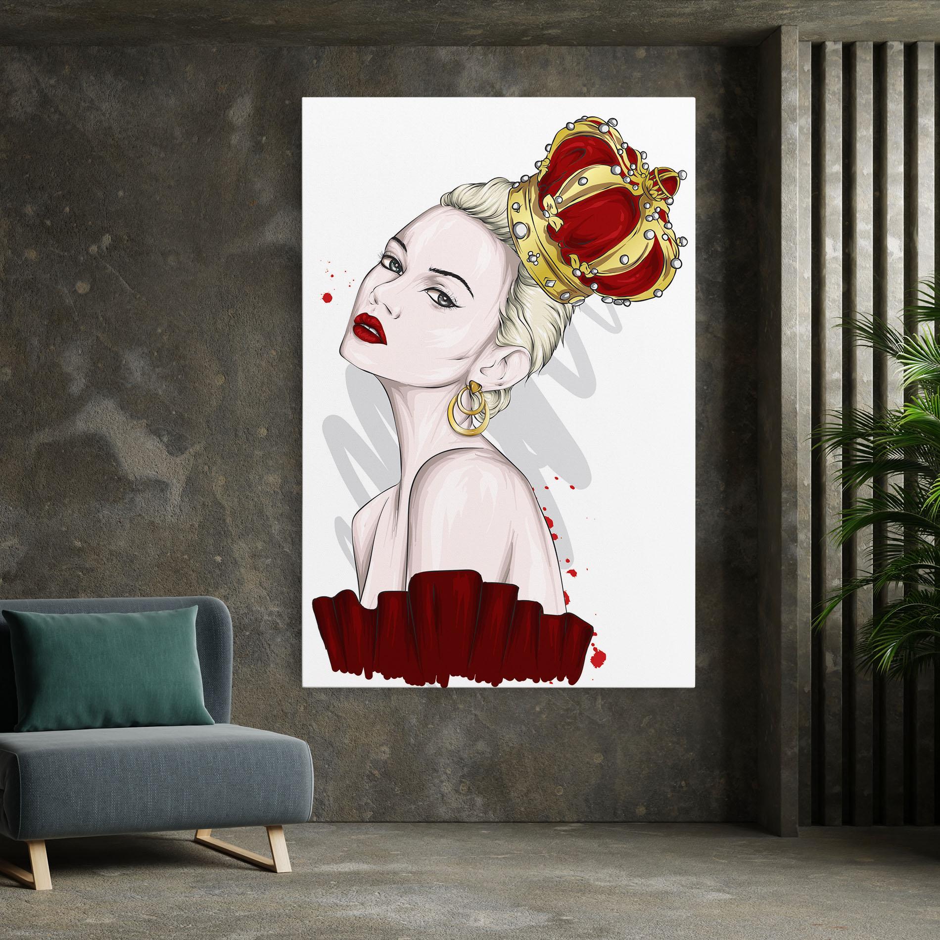 Tablou Canvas Big Red Crown mockup 7