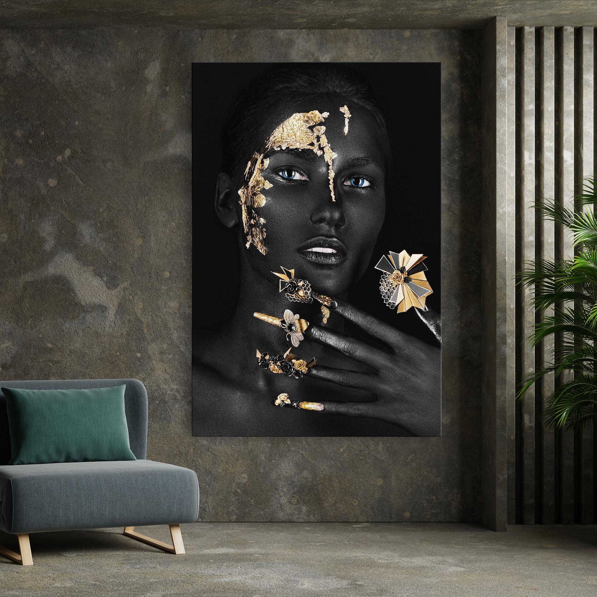 Tablou Canvas Black Art Makeup mockup 7