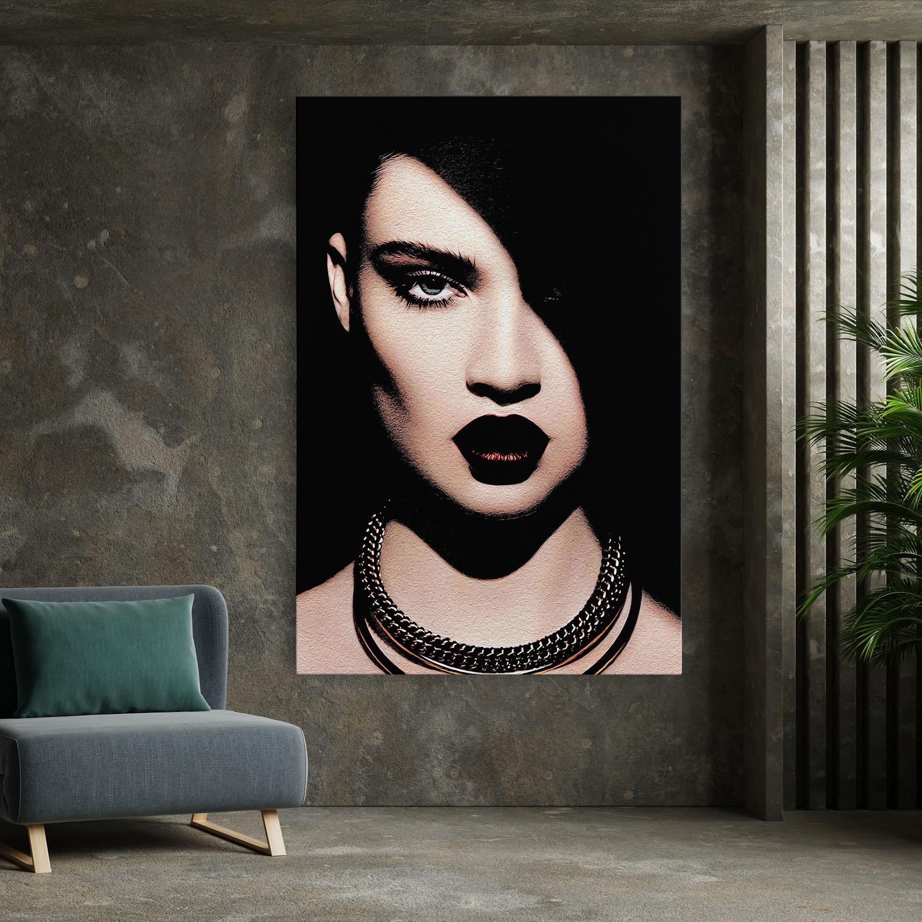 Tablou Canvas Gold Necklace mockup 7