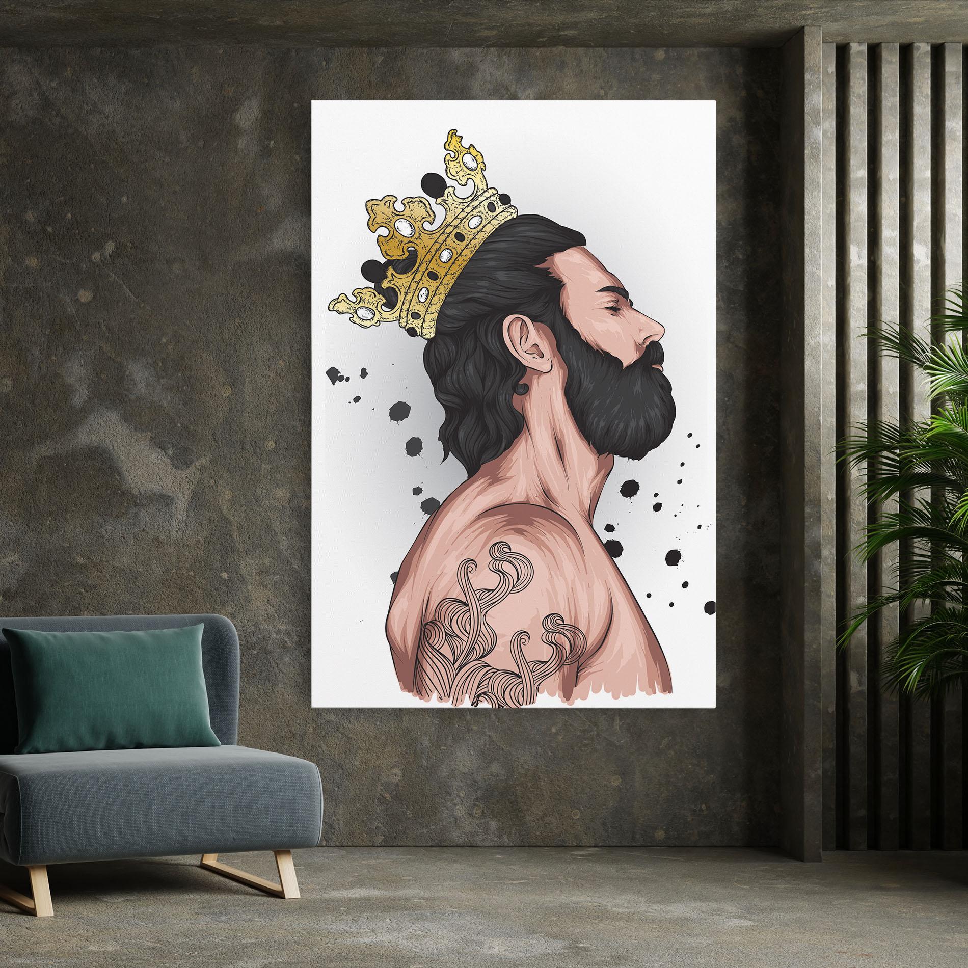 Tablou Canvas Male With Crown mockup 7