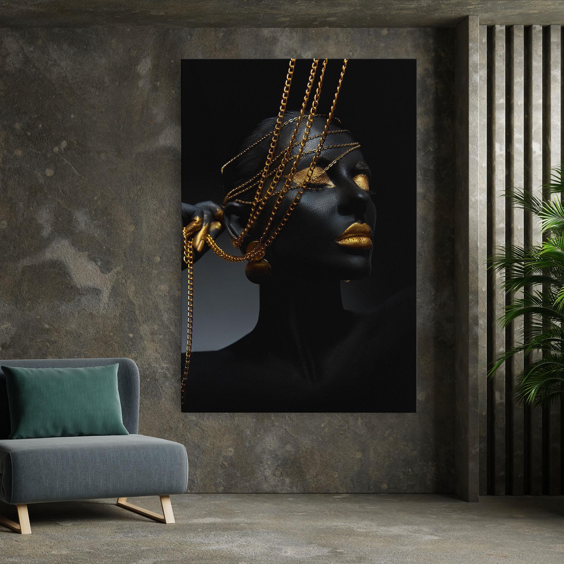 Tablou Canvas Pretty Gold Chain mockup 7