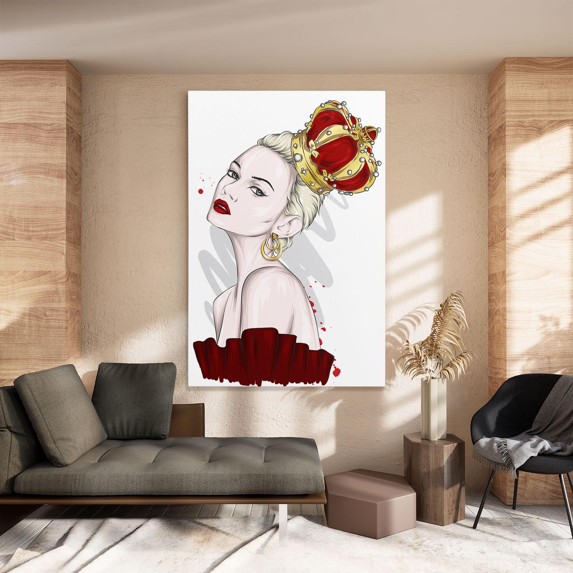 Tablou Canvas Big Red Crown mockup 8