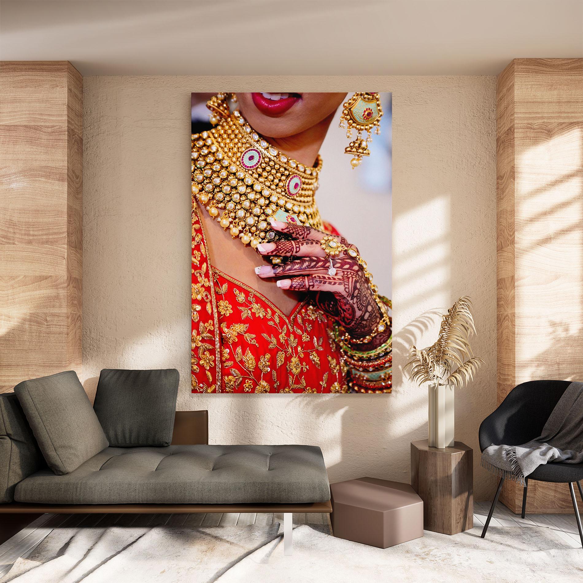 Tablou Canvas Gold Beautiful Jewelry mockup 8