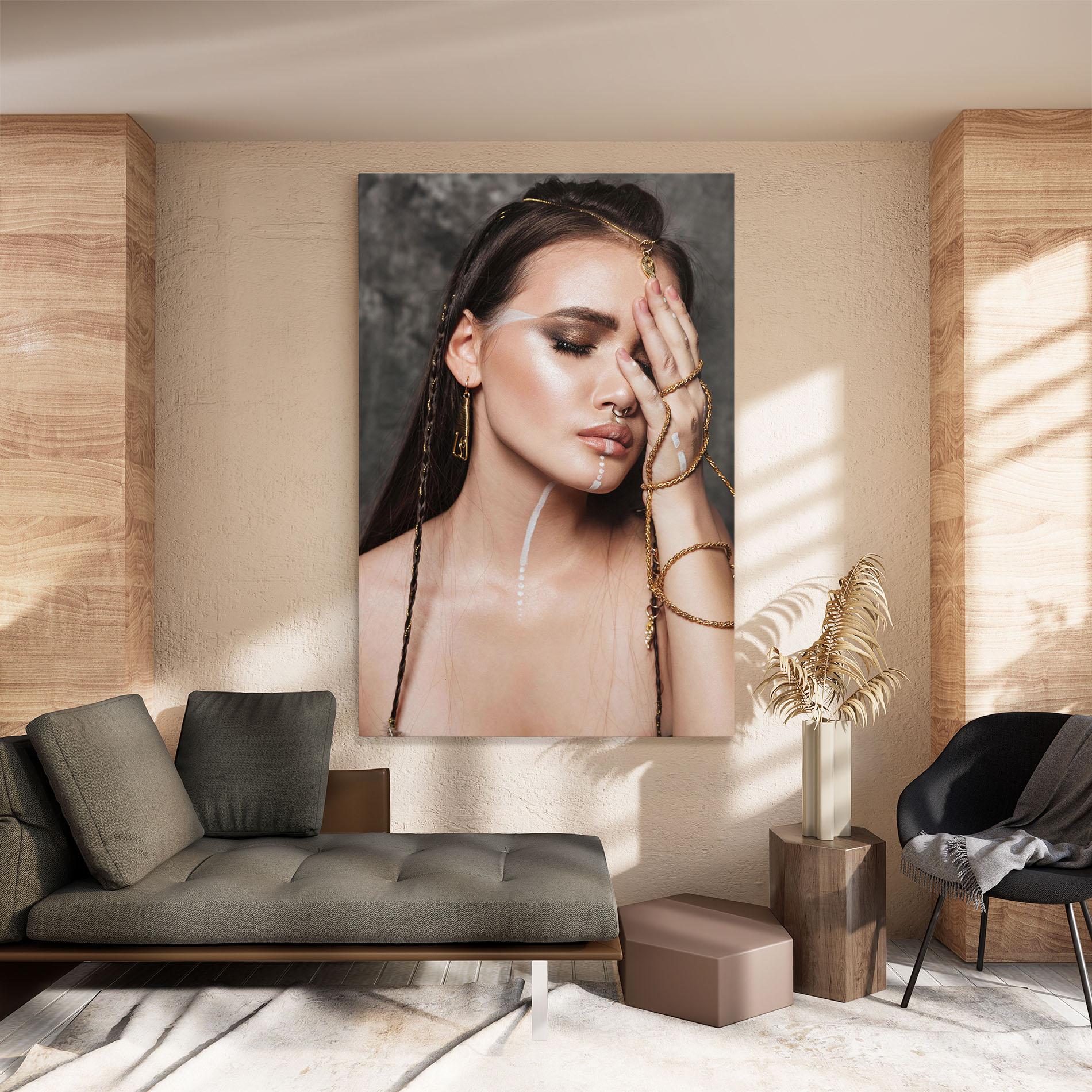 Tablou Canvas Gold Hand Accessory mockup 8