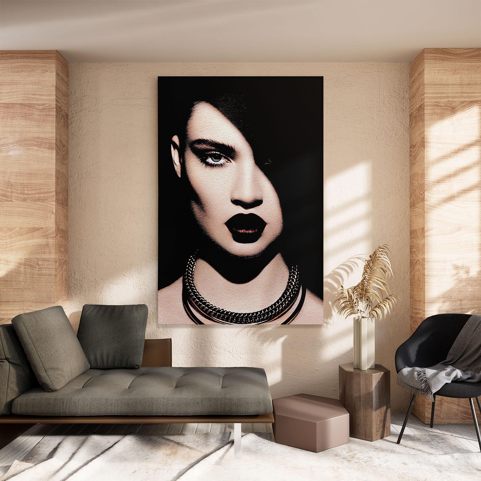 Tablou Canvas Gold Necklace mockup 8