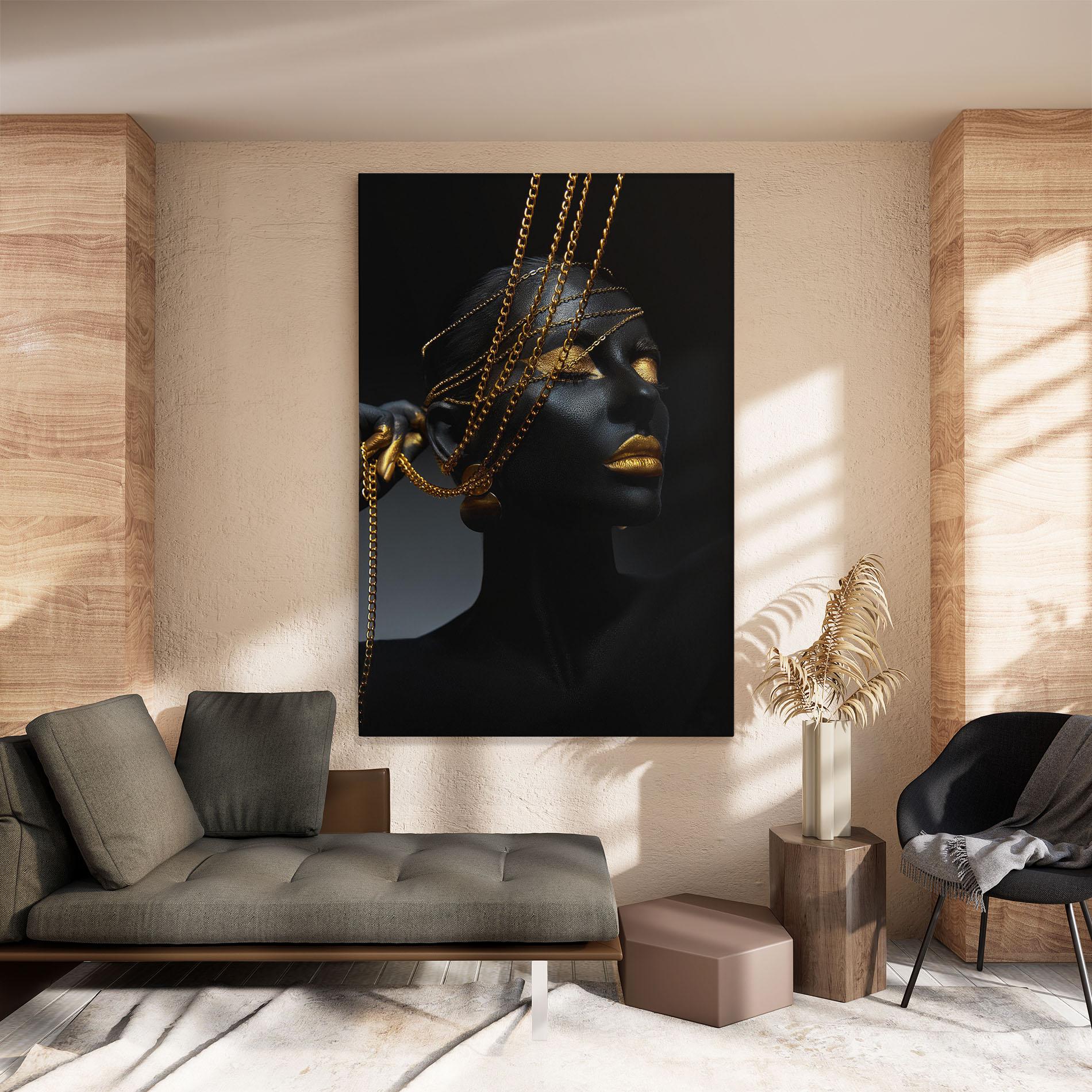 Tablou Canvas Pretty Gold Chain mockup 8