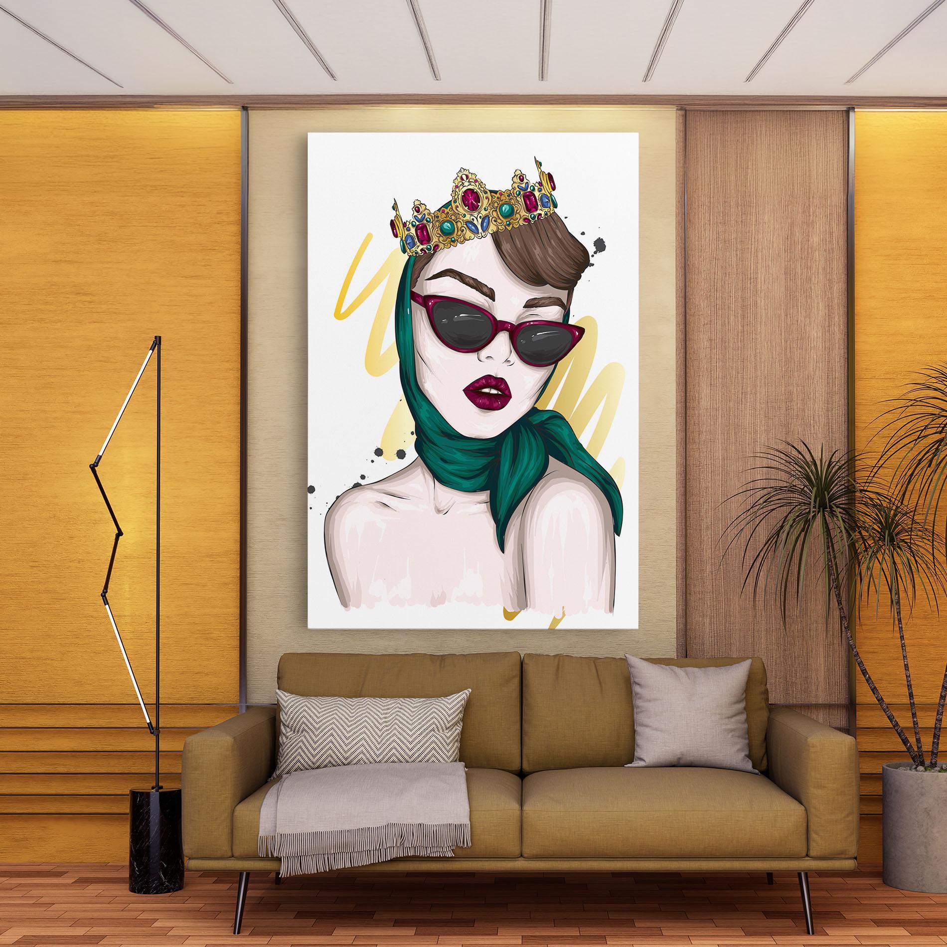 Tablou Canvas Diva Crown mockup 9