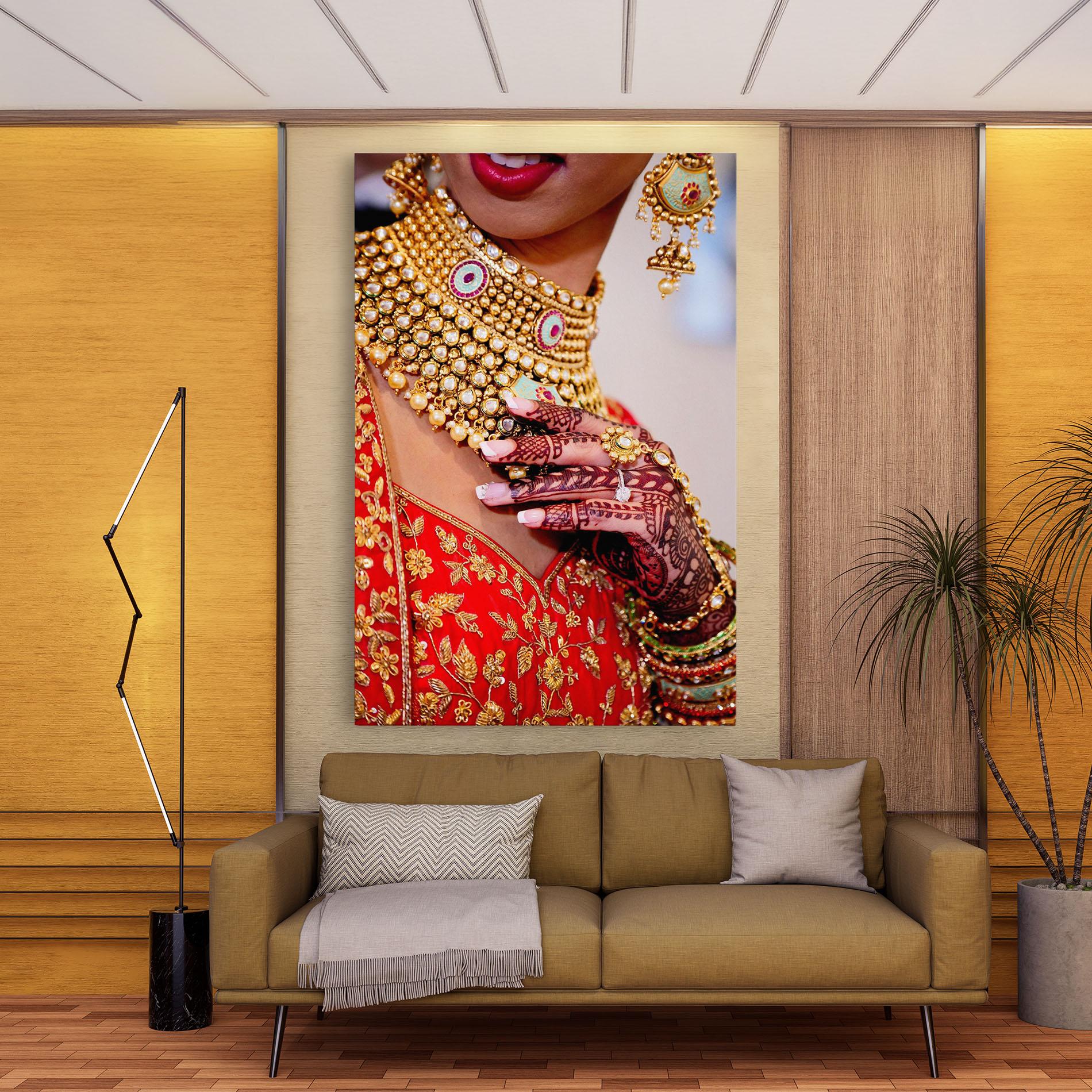 Tablou Canvas Gold Beautiful Jewelry mockup 9