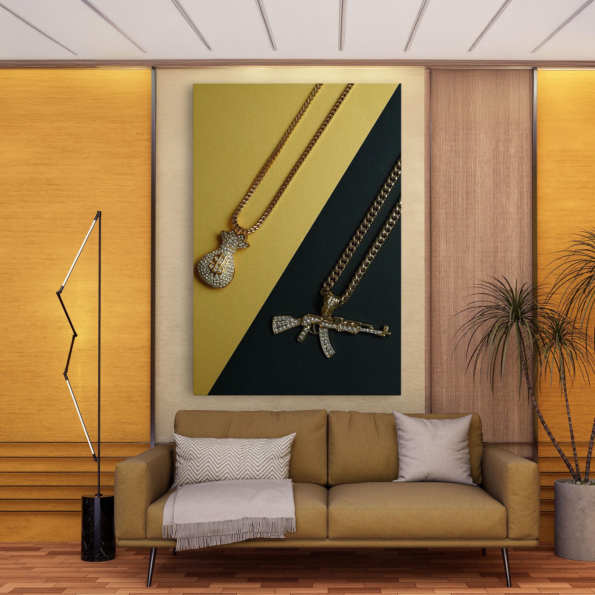 Tablou Canvas Gun Neckace mockup 9