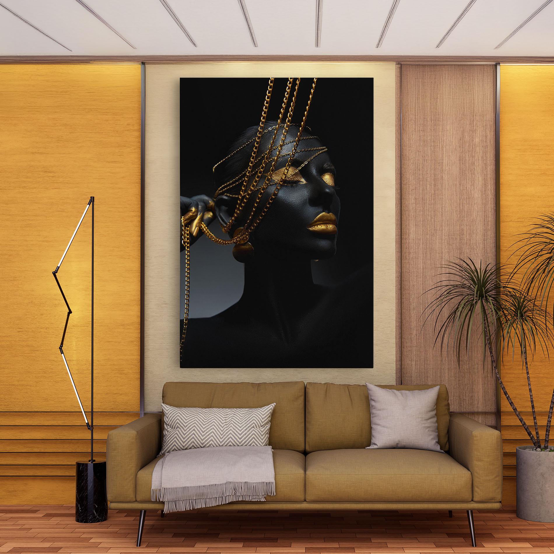 Tablou Canvas Pretty Gold Chain mockup 9