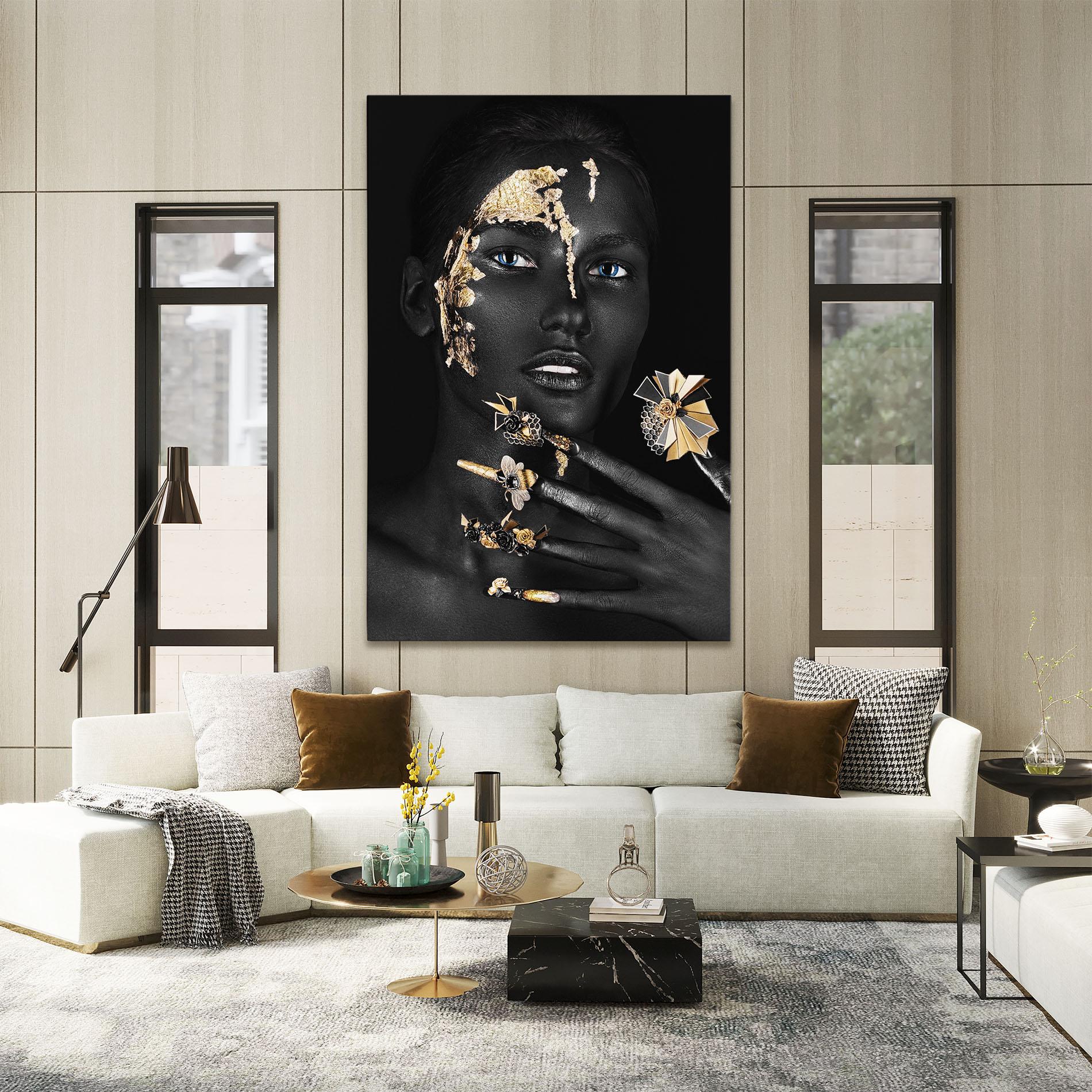 Tablou Canvas Black Art Makeup mockup 2