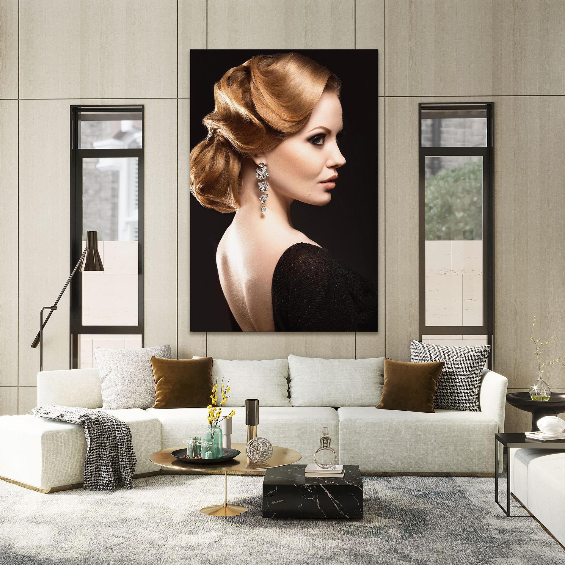 Tablou Canvas Elegant Earrings mockup 2