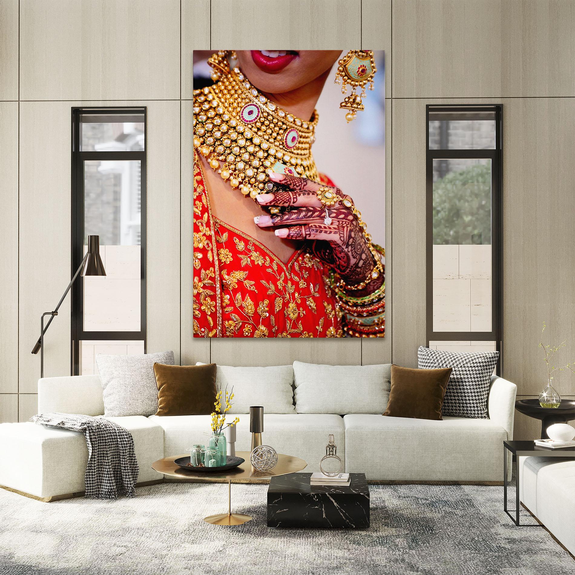 Tablou Canvas Gold Beautiful Jewelry mockup 2