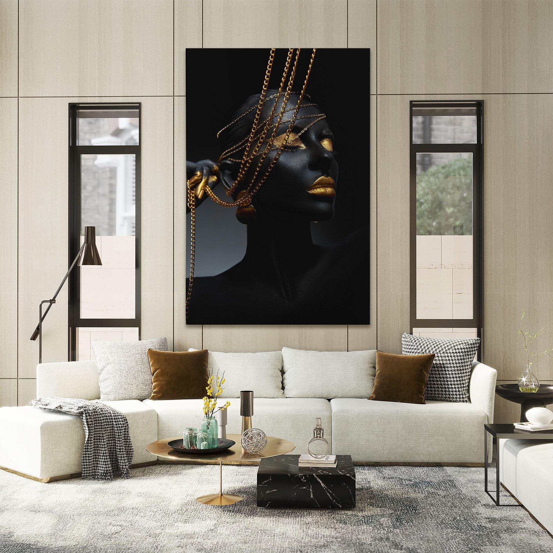 Tablou Canvas Pretty Gold Chain mockup 2