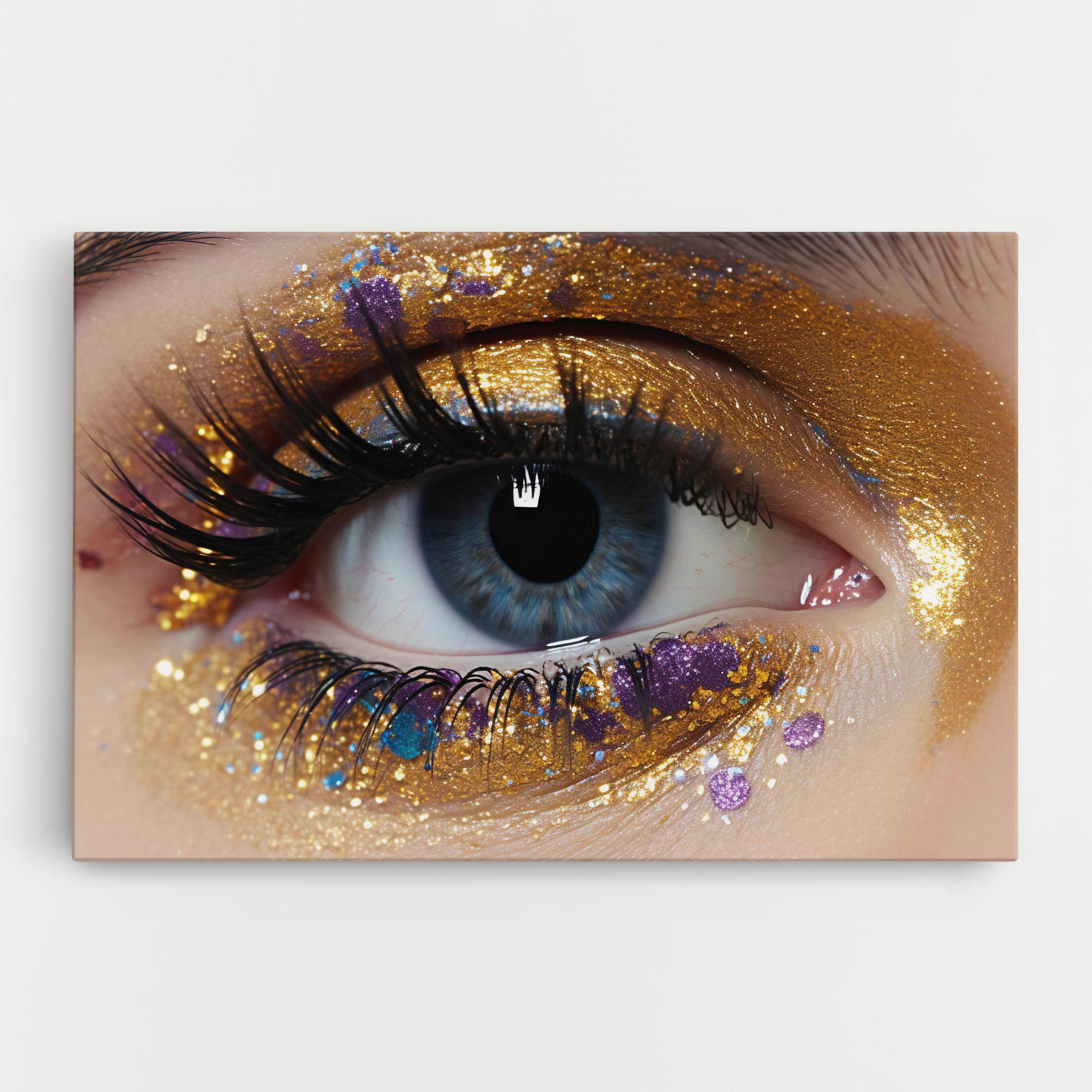 Tablou Canvas Blue Eye Make Up mockup 0