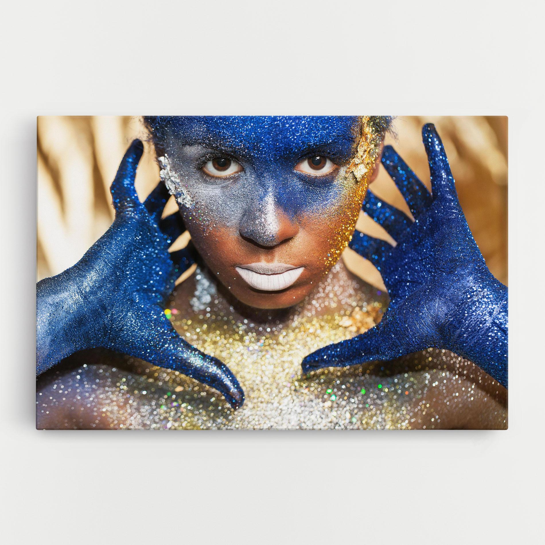 Tablou Canvas Glue Gold Glitter mockup 0