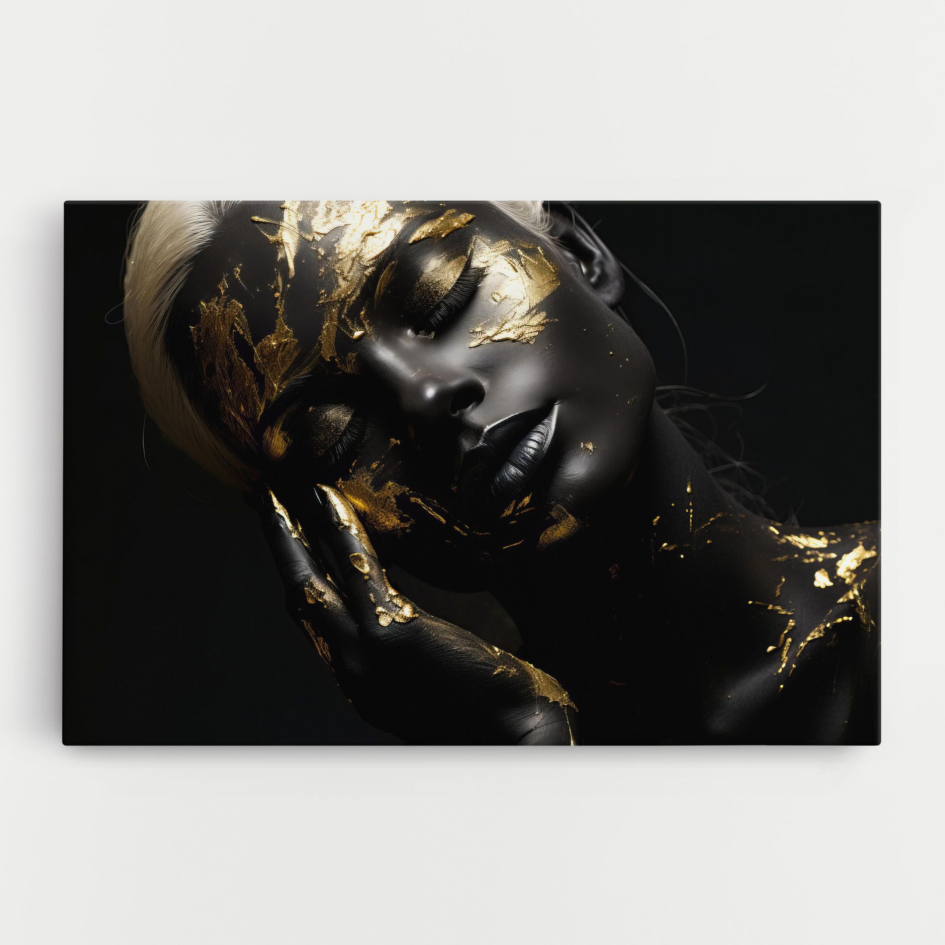 Gold Makeup On Black mockup 0