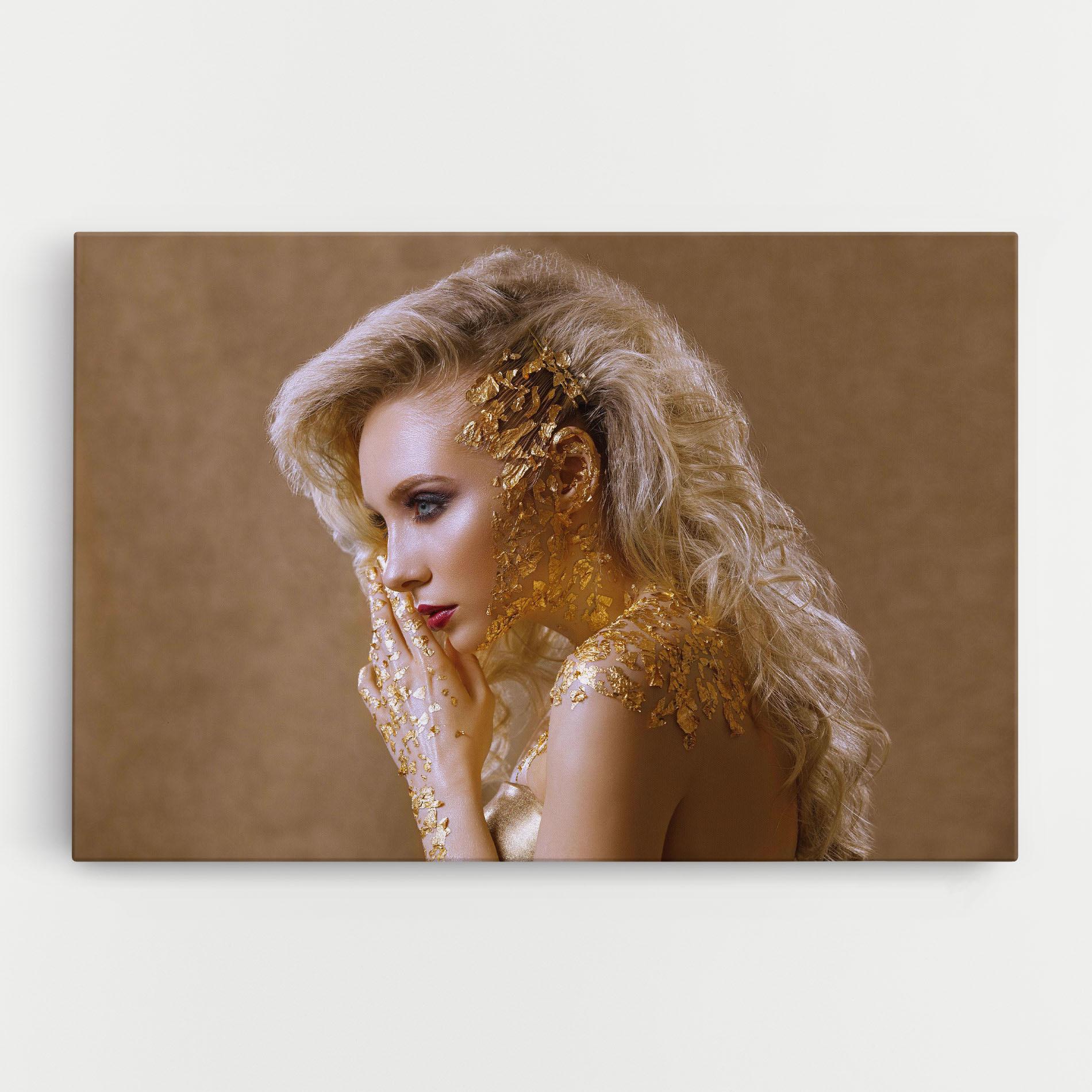 Tablou Canvas Gold Paper Makeup mockup 0