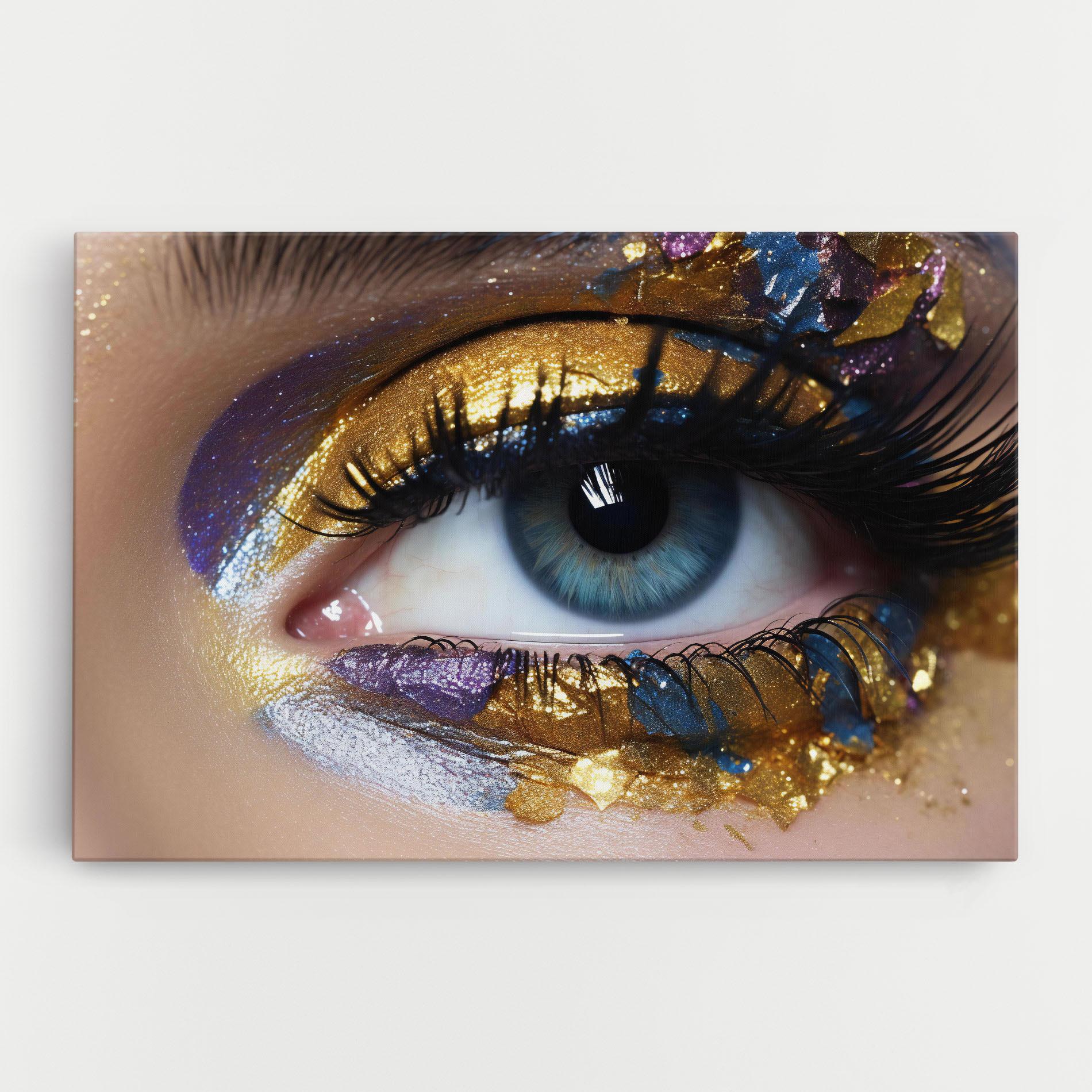Tablou Canvas Golden Purple Make Up mockup 0