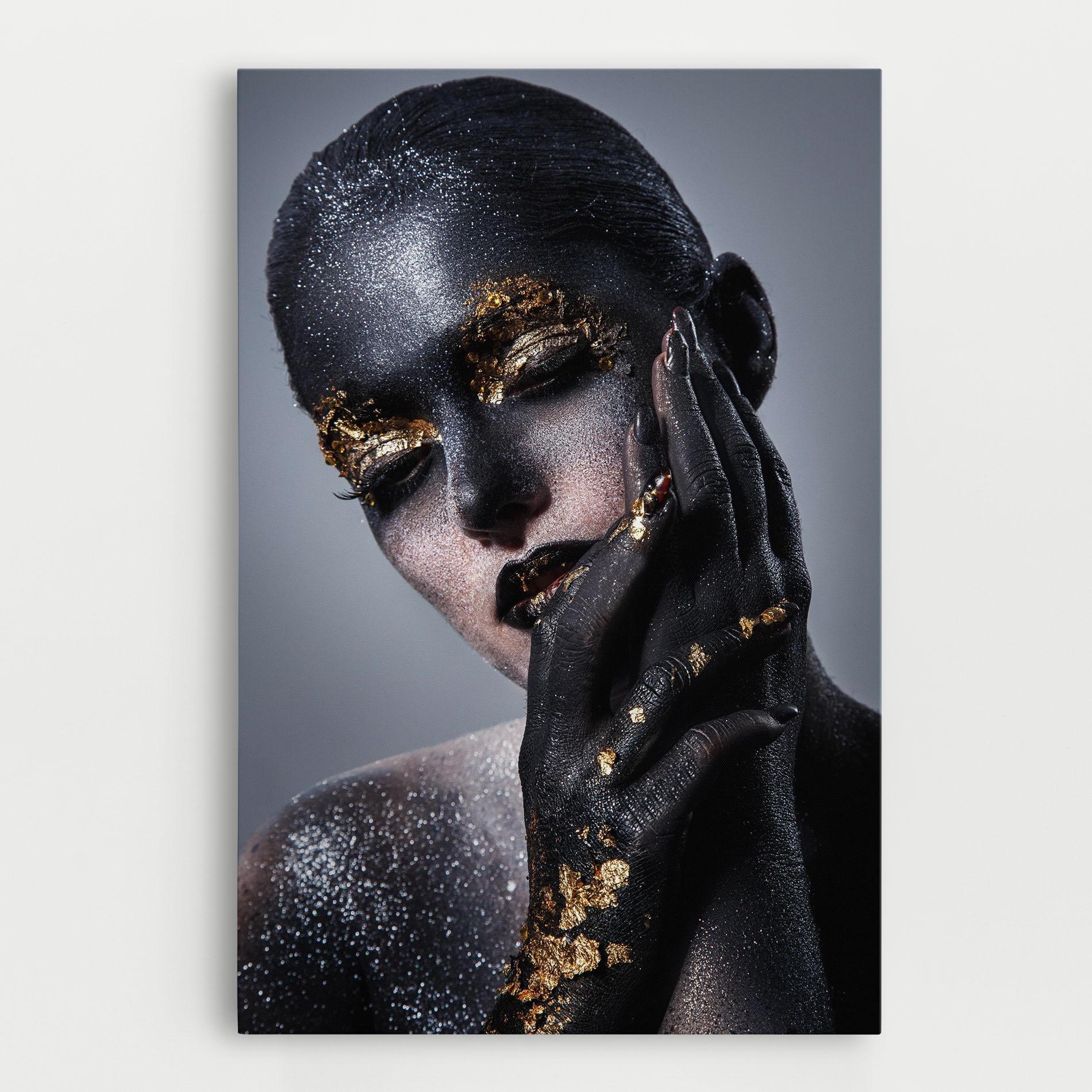 Tablou Canvas Black Artistic Makeup mockup 0