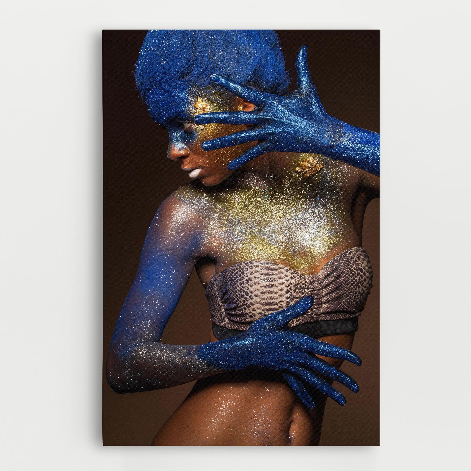 Tablou Canvas Blue Hair Make Up mockup 0