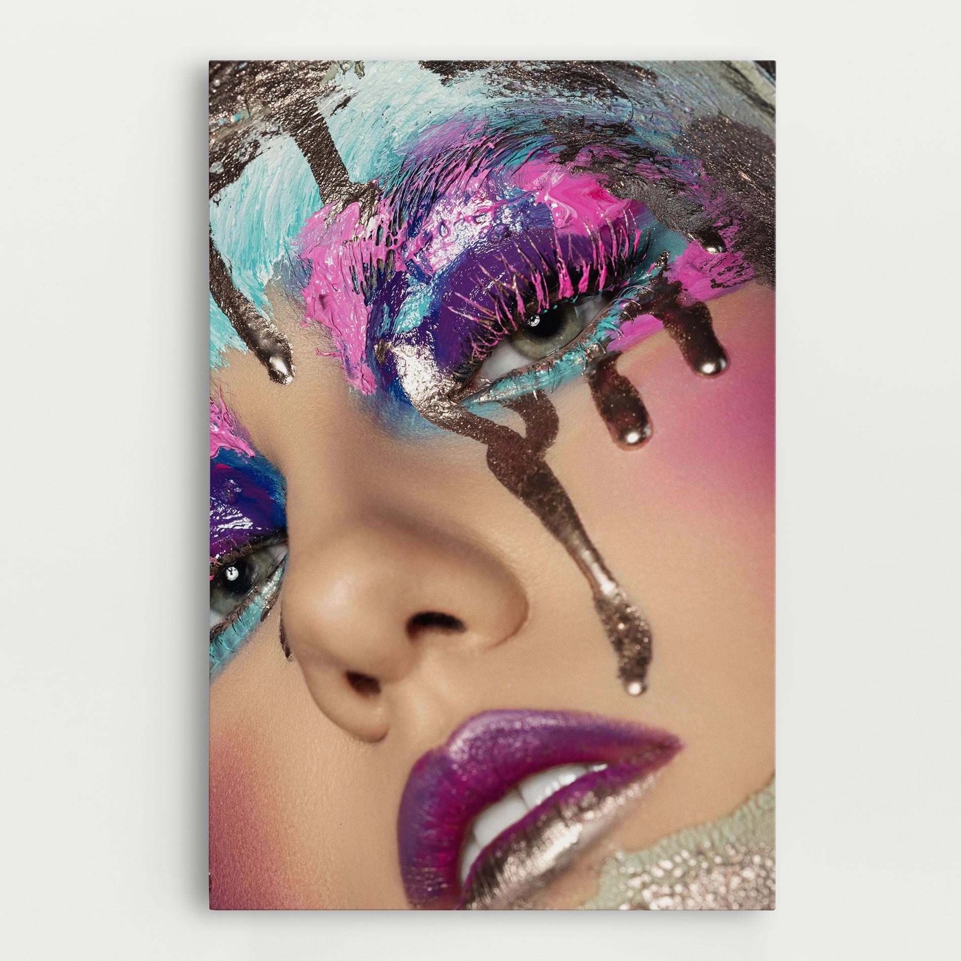 Tablou Canvas Pretty Pink Eyelashes mockup 0