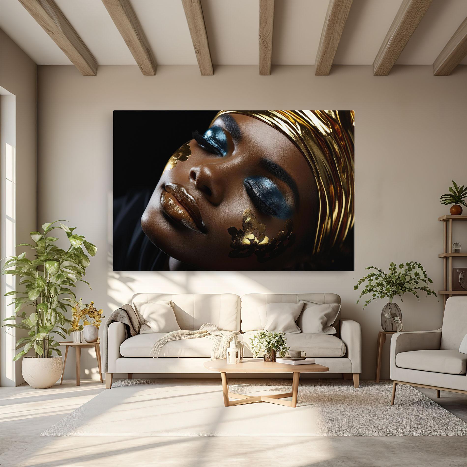 Tablou Canvas Dark Blue Makeup mockup 6