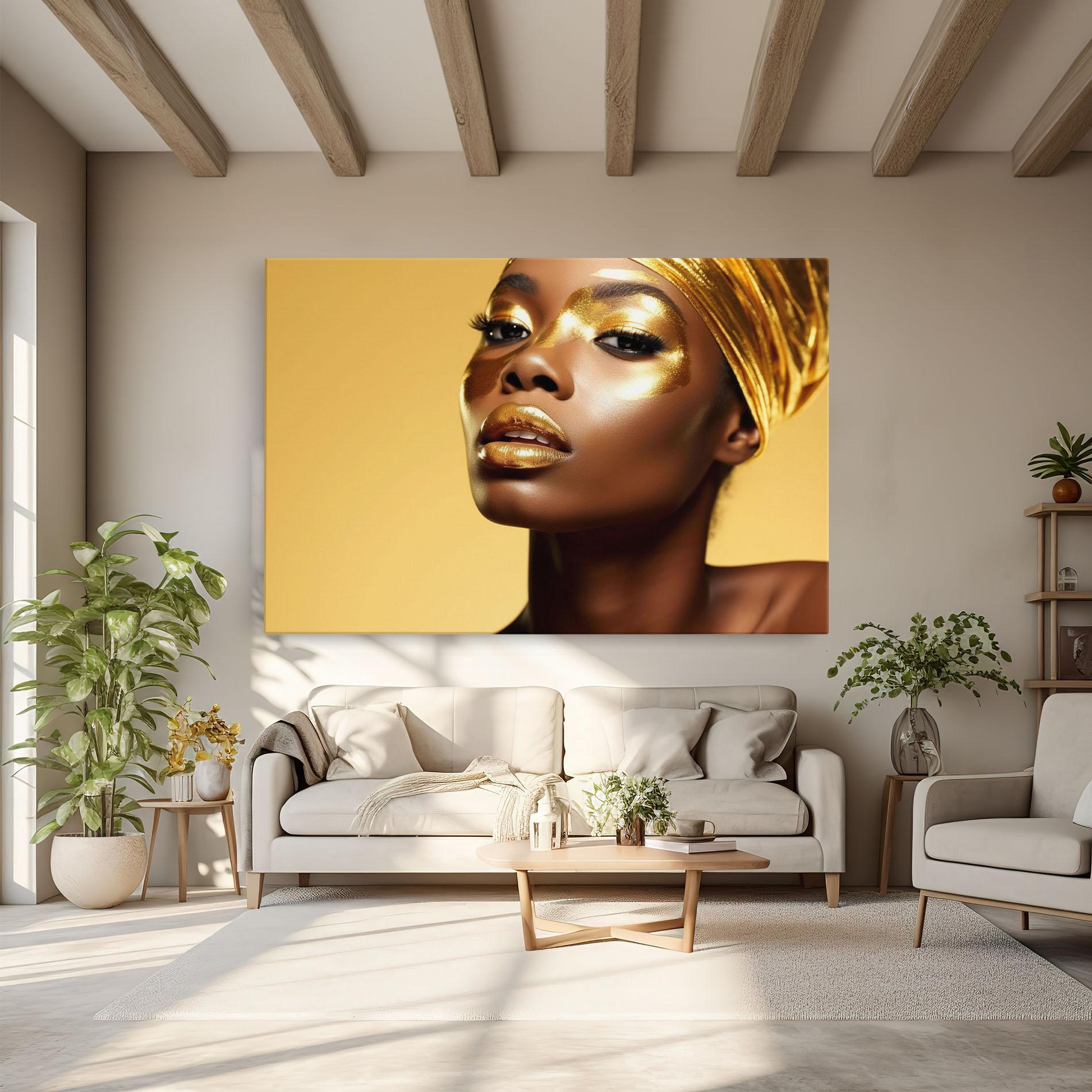 Tablou Canvas Gold Headdress mockup 6