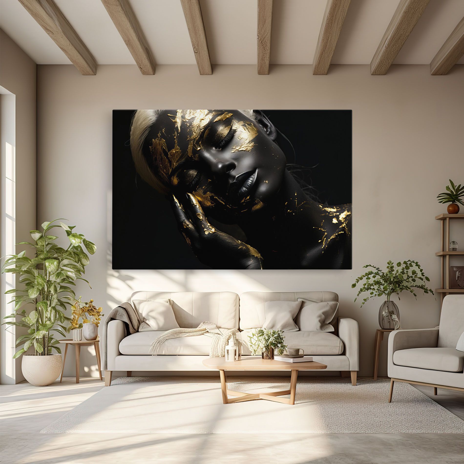 Gold Makeup On Black mockup 6