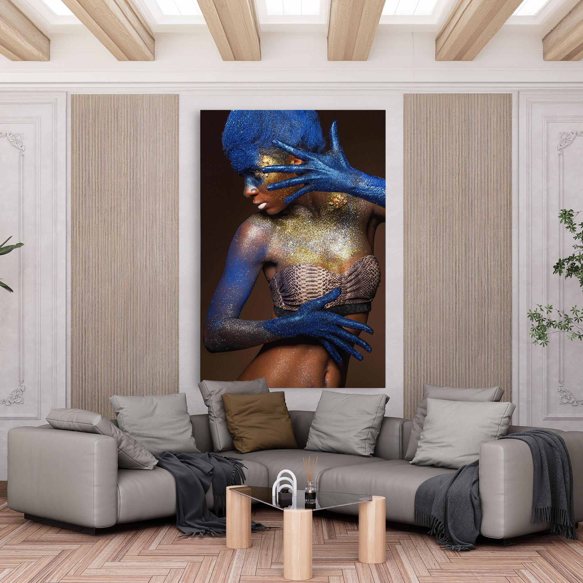 Tablou Canvas Blue Hair Make Up mockup 6