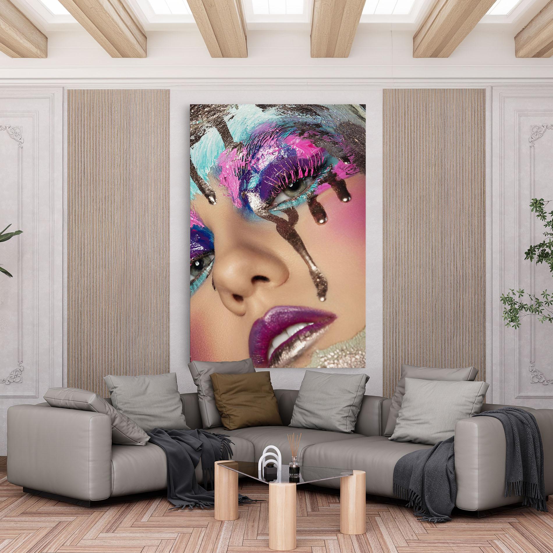 Tablou Canvas Pretty Pink Eyelashes mockup 6