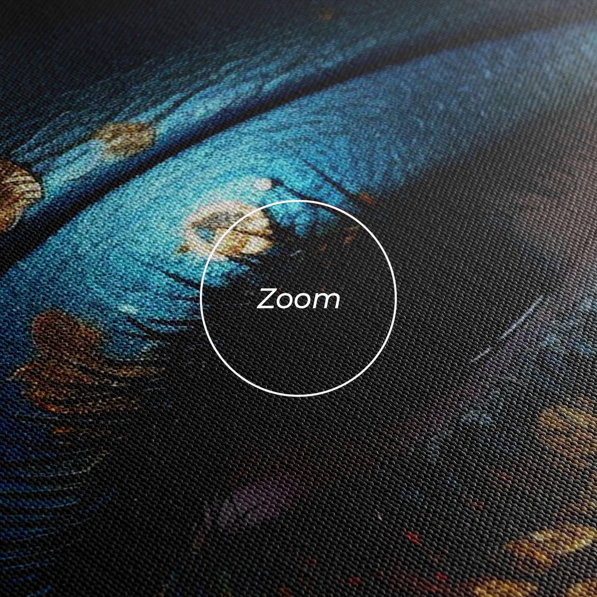 Tablou Canvas Blue Gold Glitter mockup 3