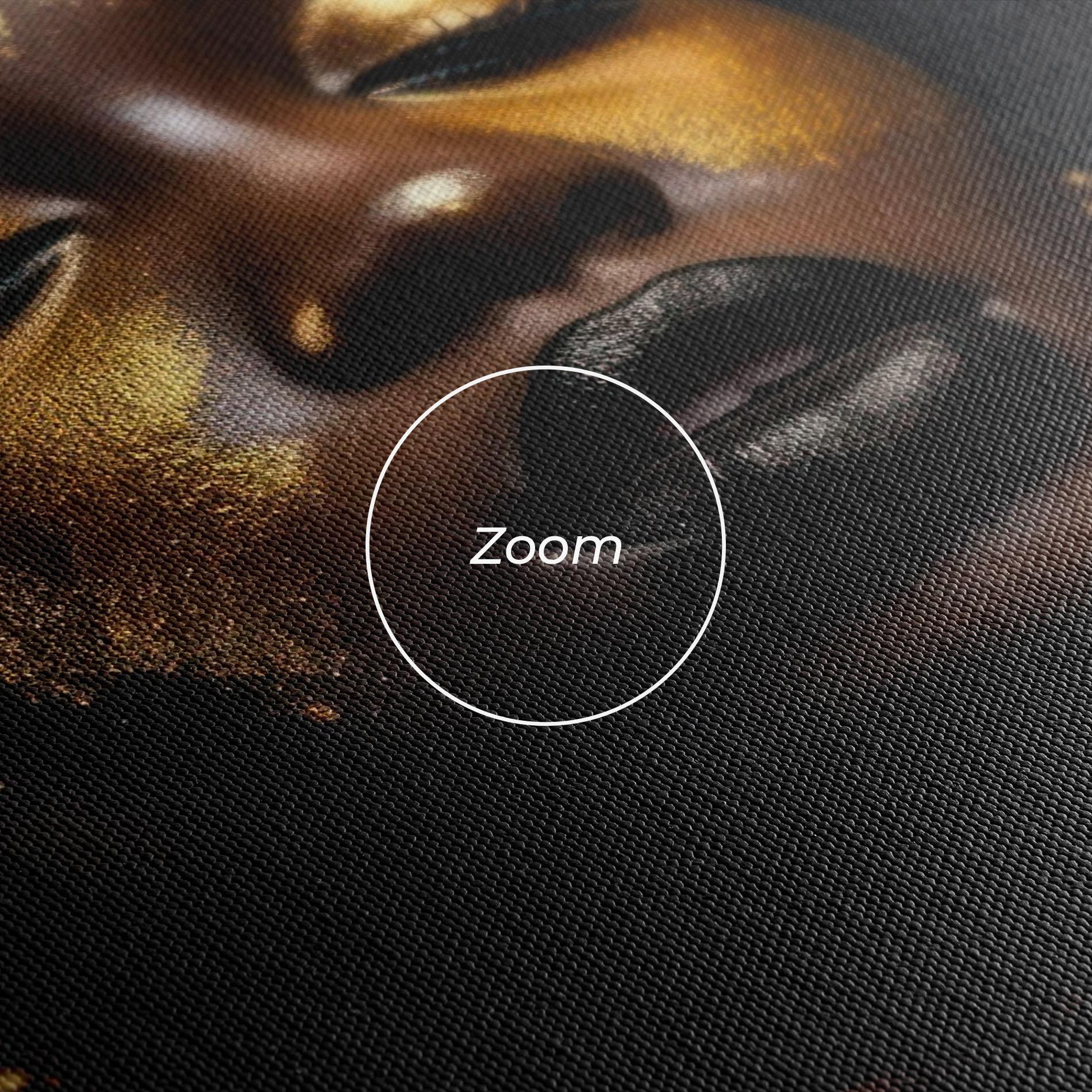 Tablou Canvas Gold Makeup Black Lips mockup 3