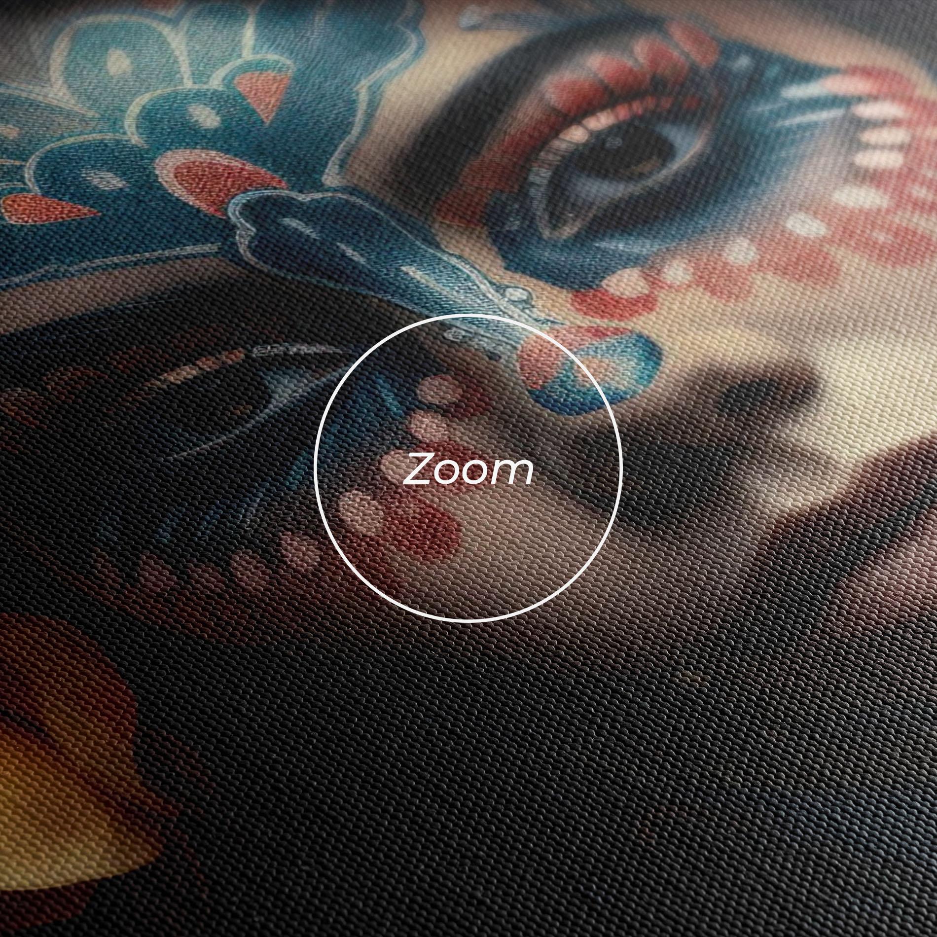 Tablou Canvas Skull Makeup mockup 3