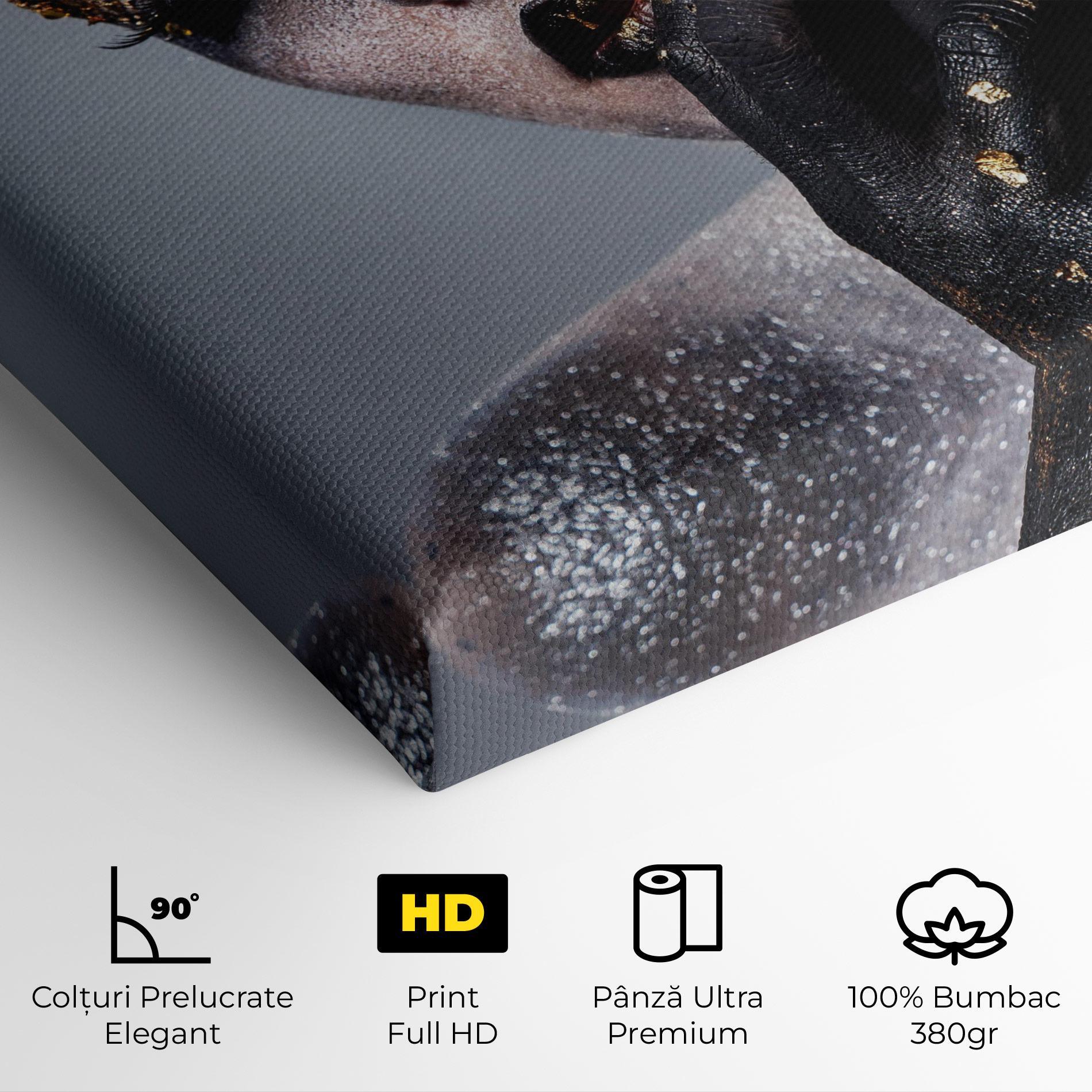 Tablou Canvas Black Artistic Makeup mockup 4