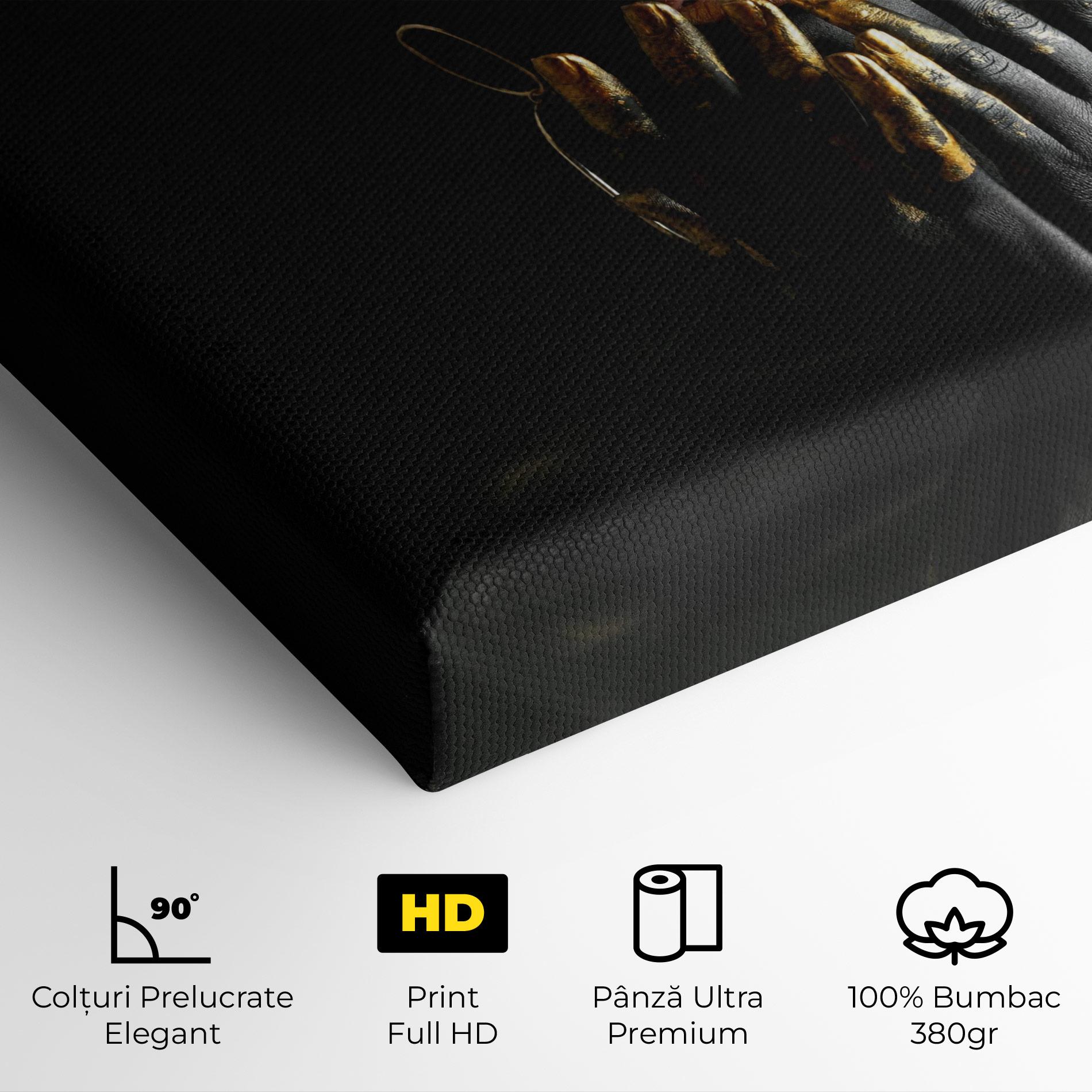 Tablou Canvas Black Golden Makeup mockup 4