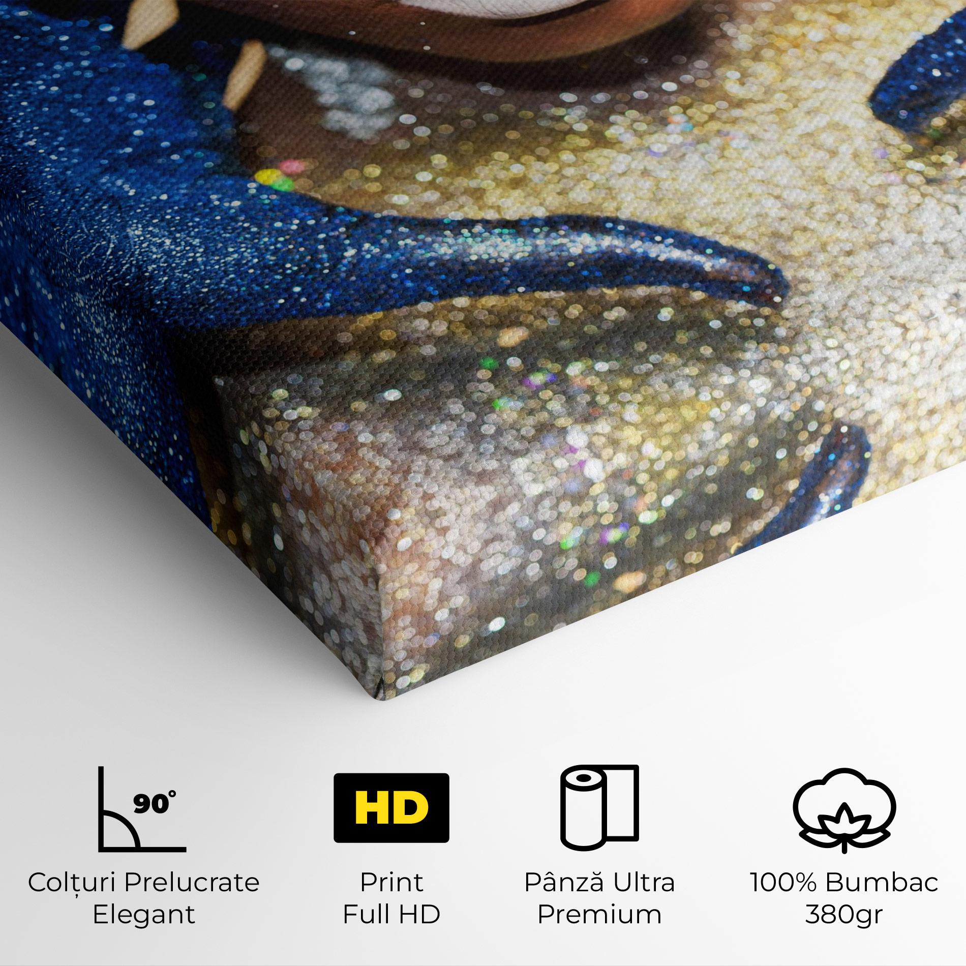 Tablou Canvas Glue Gold Glitter mockup 4