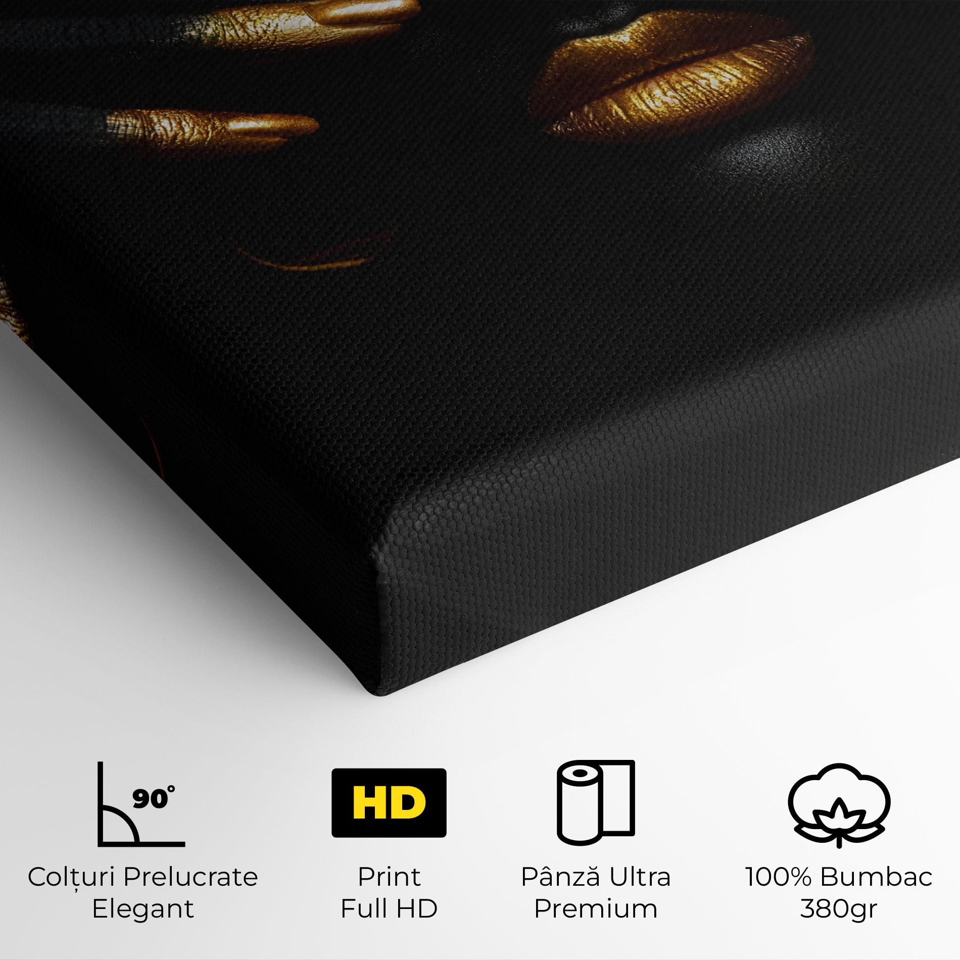 Tablou Canvas Gold Makeup Fingertips mockup 4