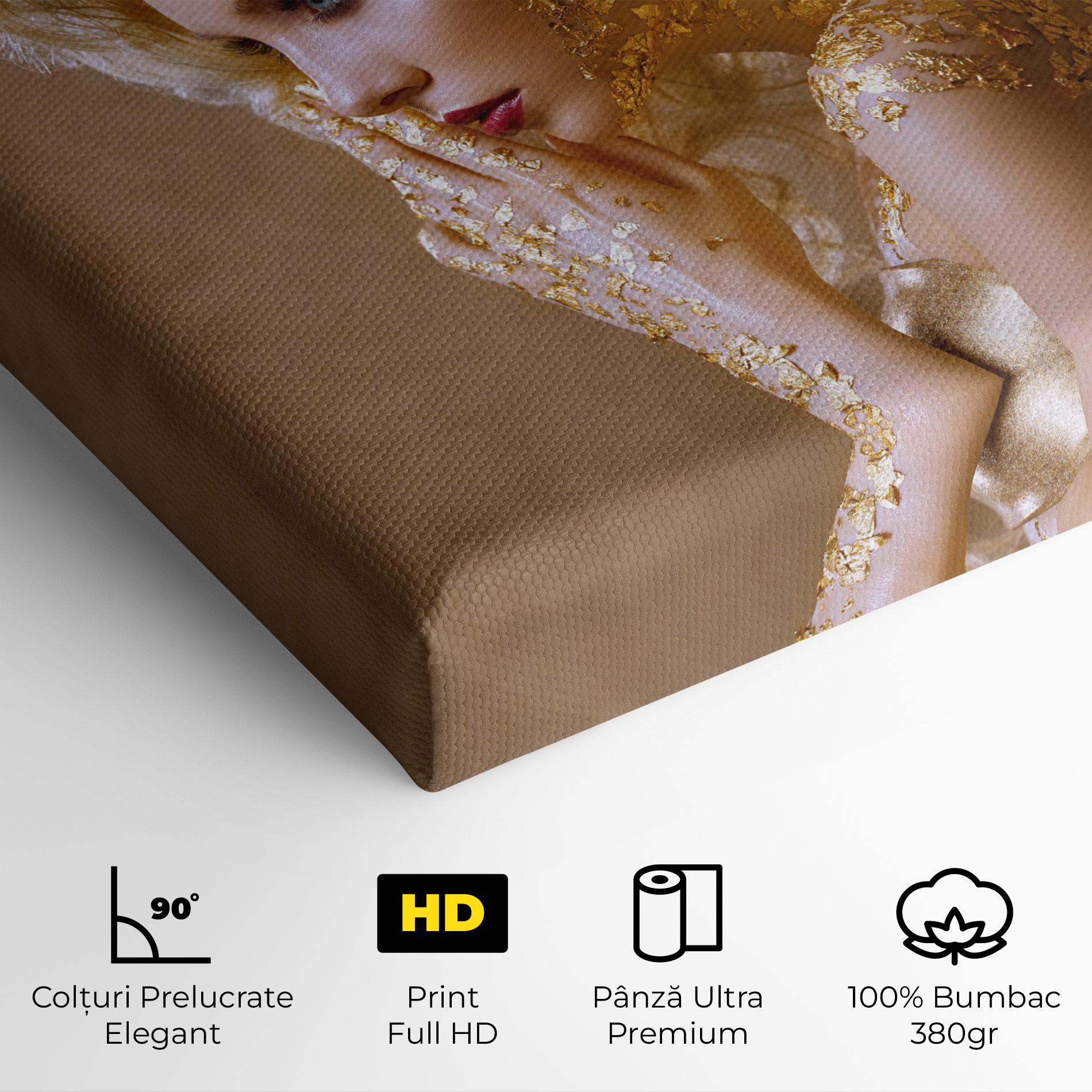 Tablou Canvas Gold Paper Makeup mockup 4