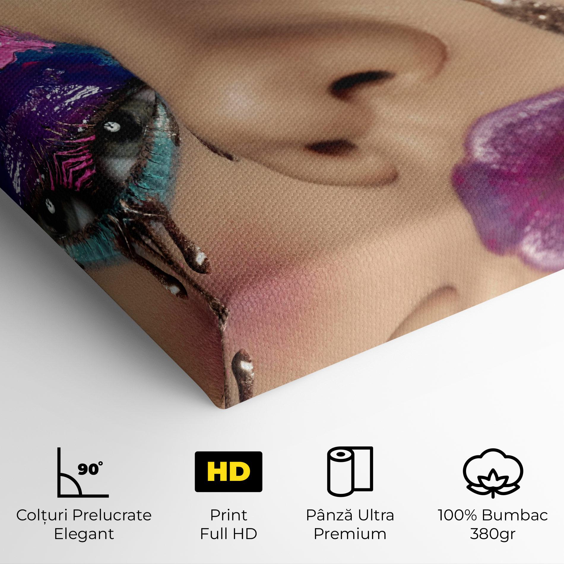 Tablou Canvas Pretty Pink Eyelashes mockup 4