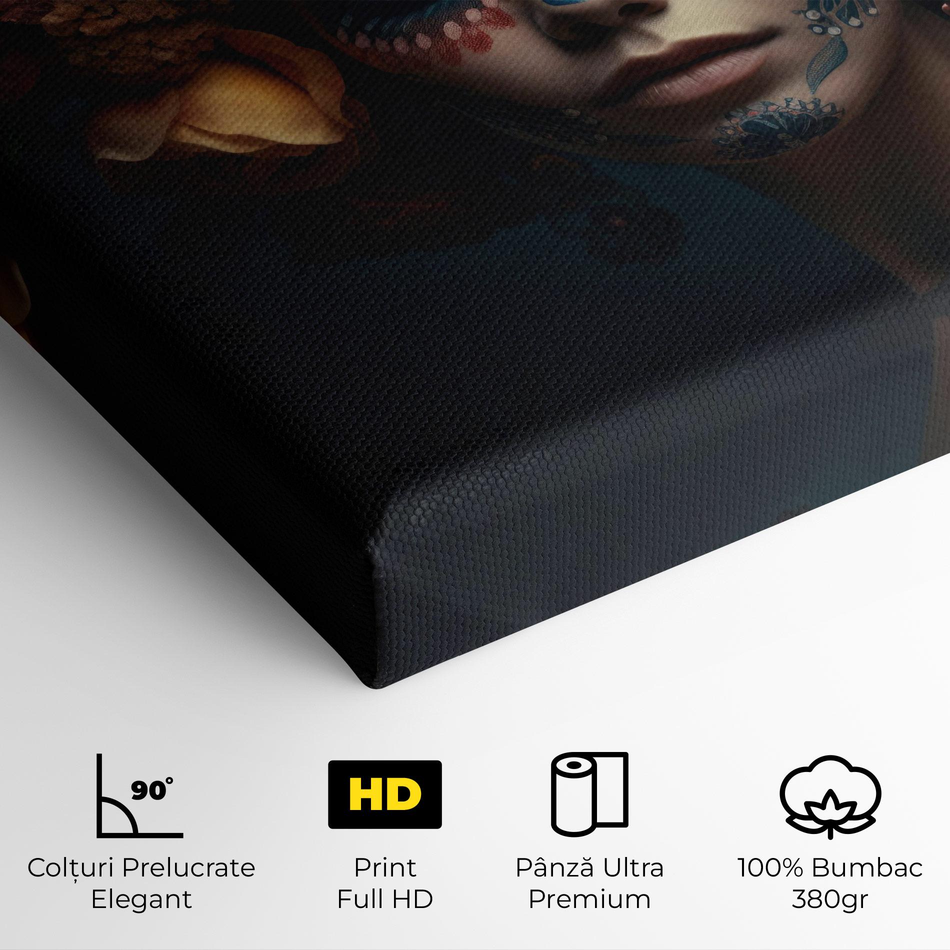 Tablou Canvas Skull Makeup mockup 4