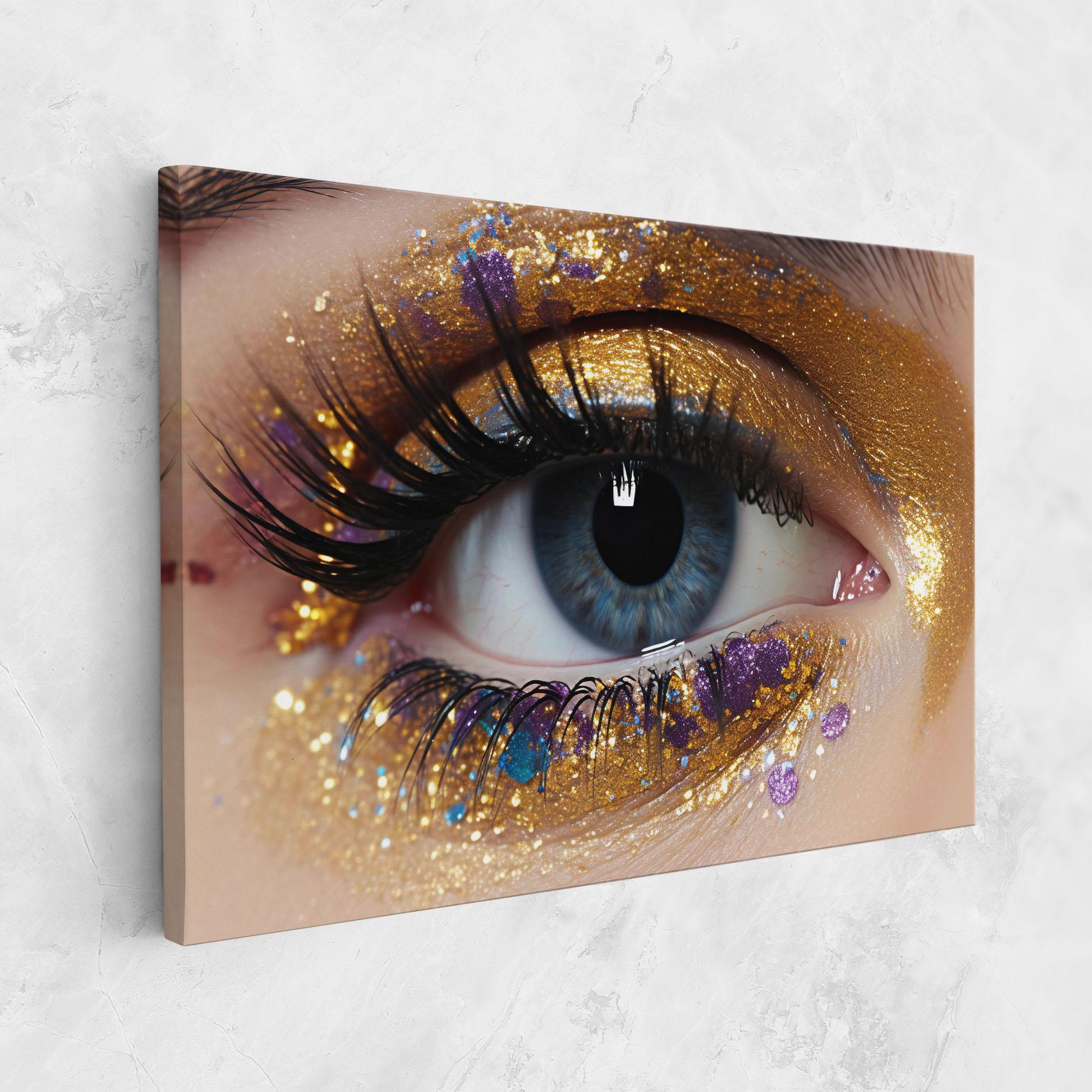 Tablou Canvas Blue Eye Make Up mockup 1